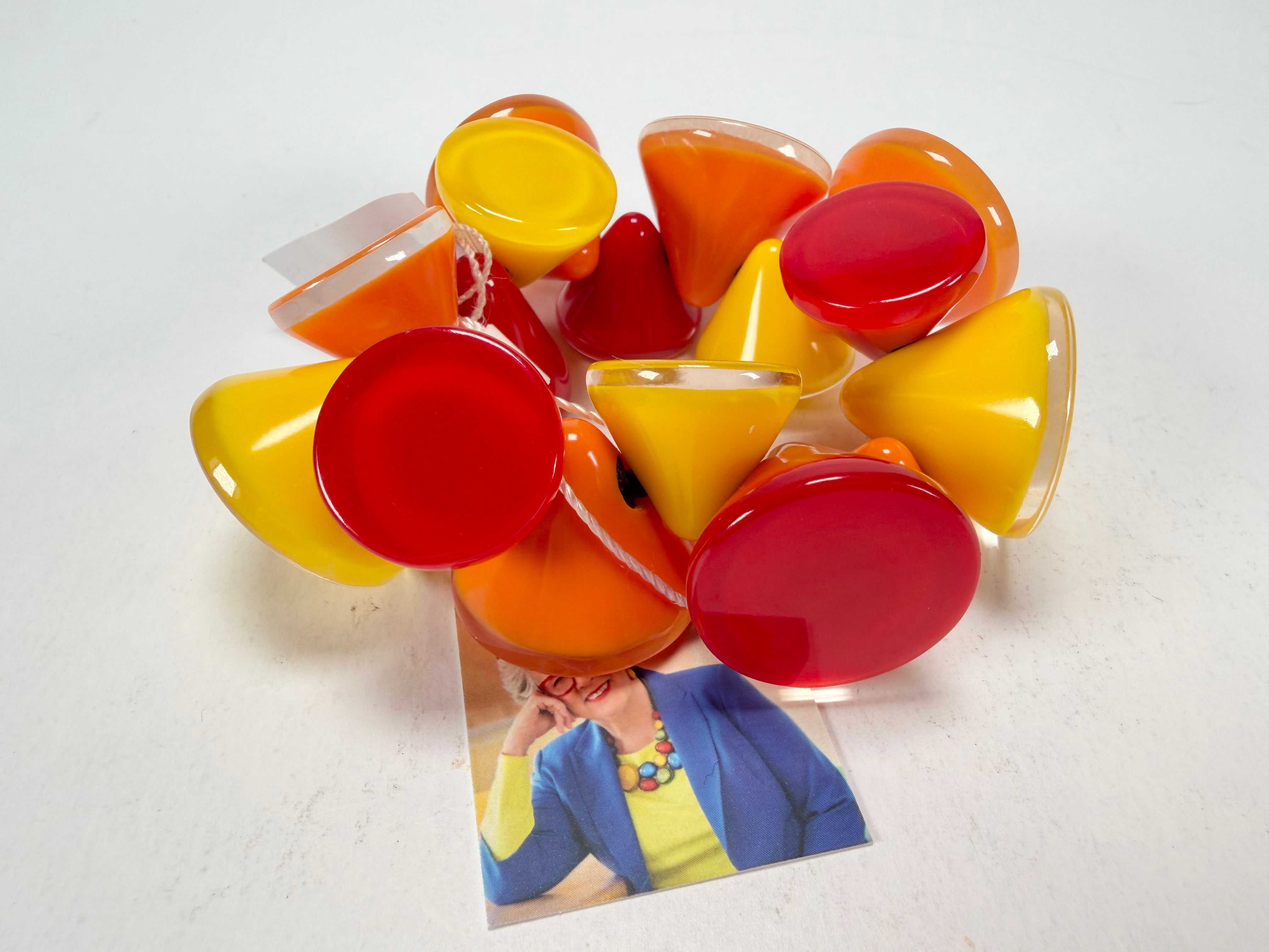 Zsiska - Joy Warm Colours Large Resin Bracelet ( P150301JOY2Q0L )