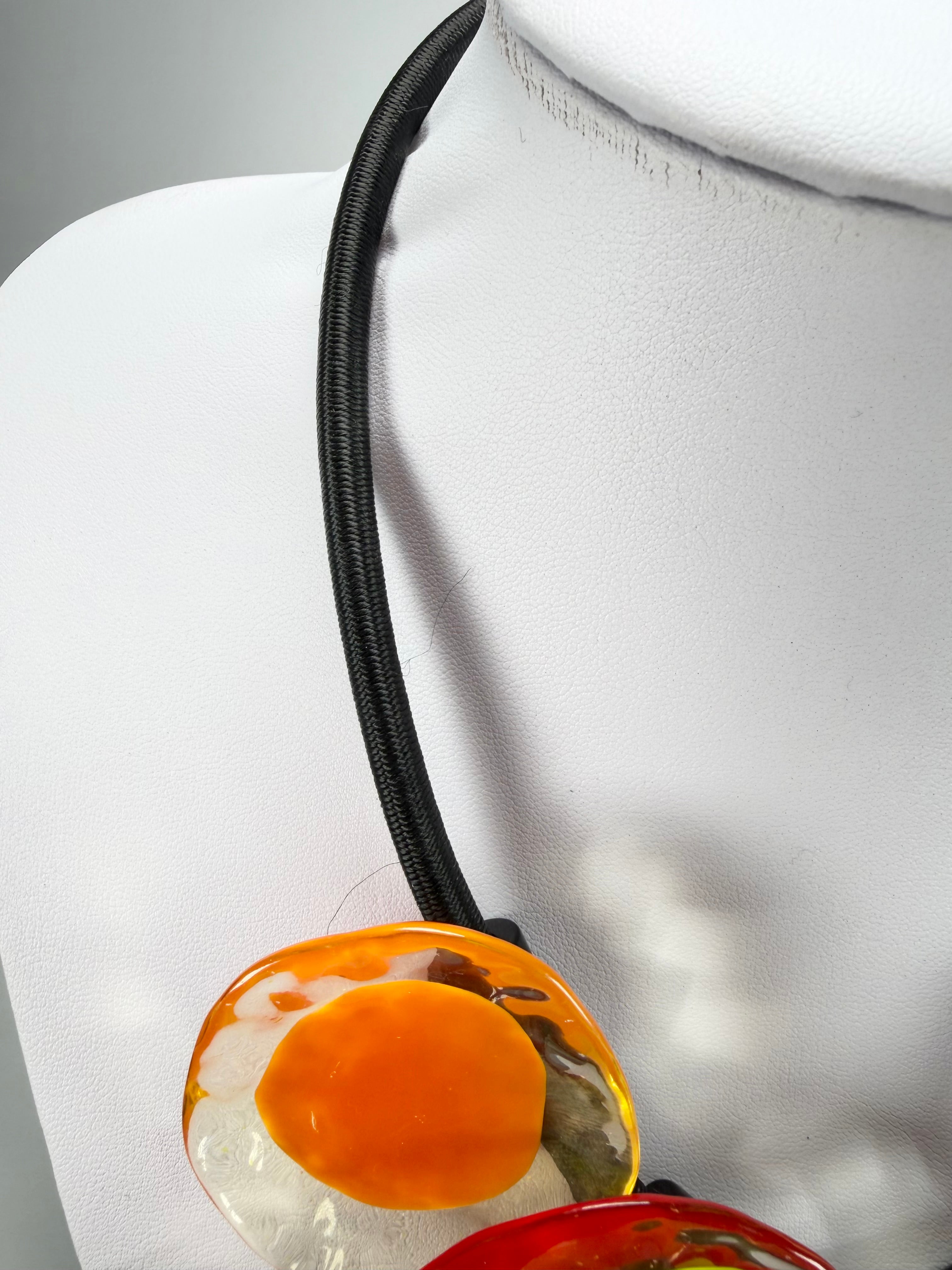 Zsiska - Flora "Prue Leith" Mix Colours 5 Bead Resin Necklace ( P070150MIXXQ05 )