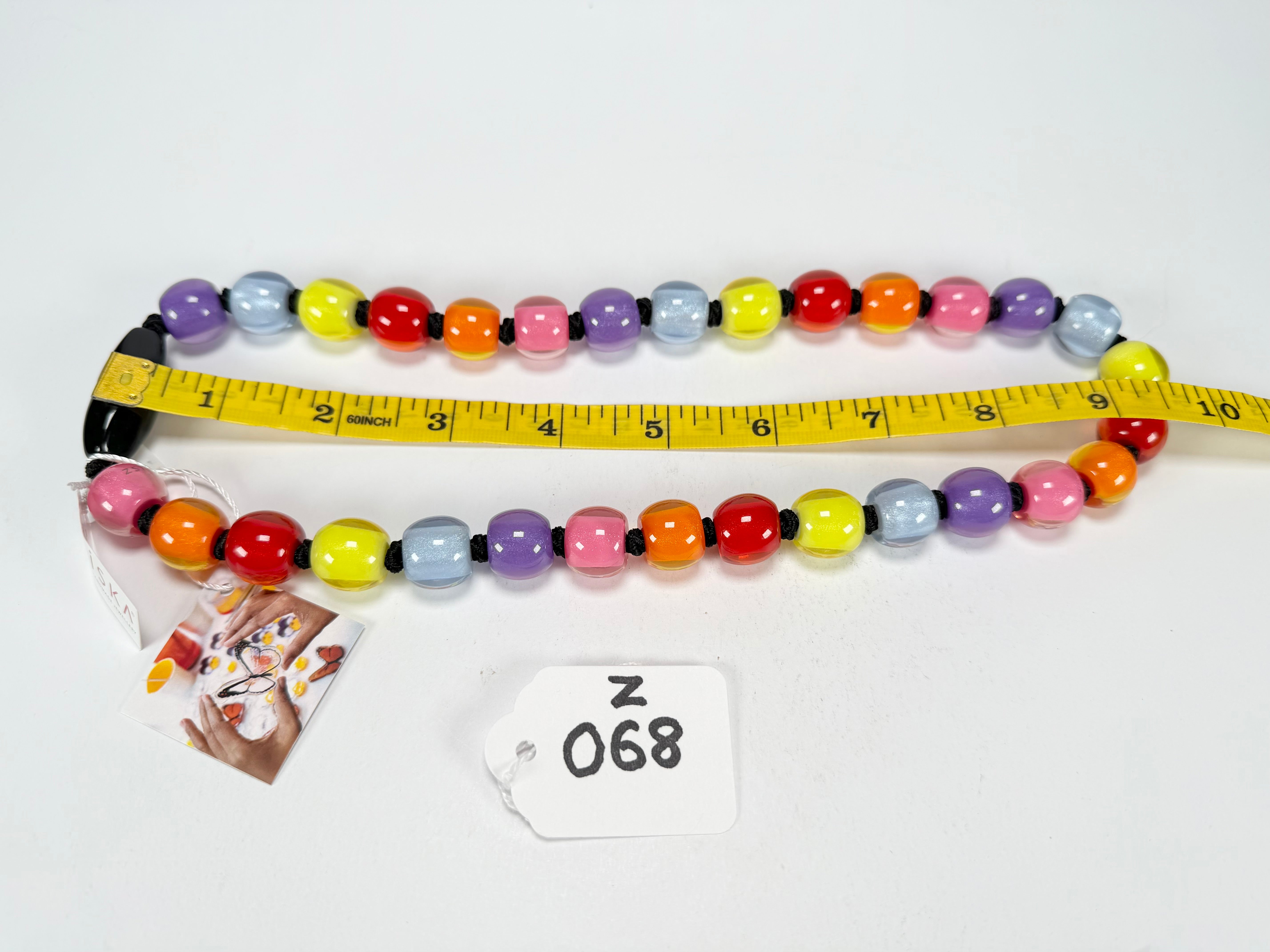Zsiska - Colourful Beads 30 Bead Spectrum Resin Necklace ( 40101190400Q30 )
