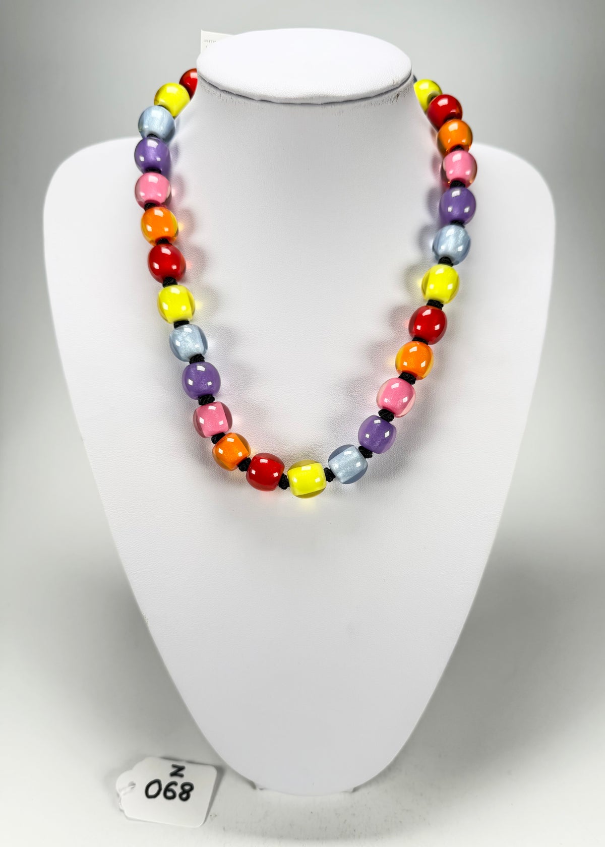 Zsiska - Colourful Beads 30 Bead Spectrum Resin Necklace ( 40101190400Q30 )