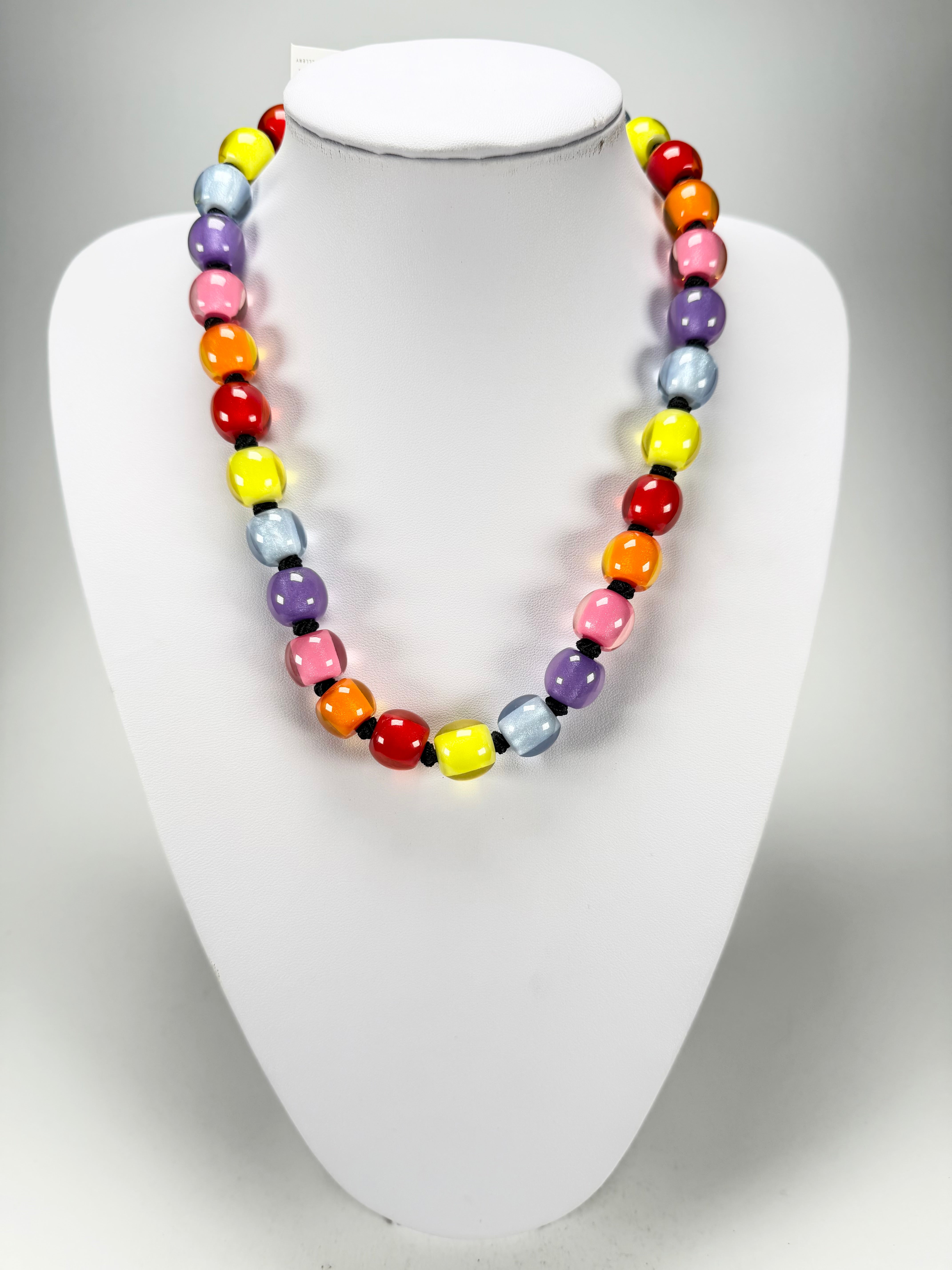 Zsiska - Colourful Beads 30 Bead Spectrum Resin Necklace ( 40101190400Q30 )