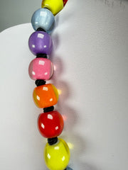 Zsiska - Colourful Beads 30 Bead Spectrum Resin Necklace ( 40101190400Q30 )
