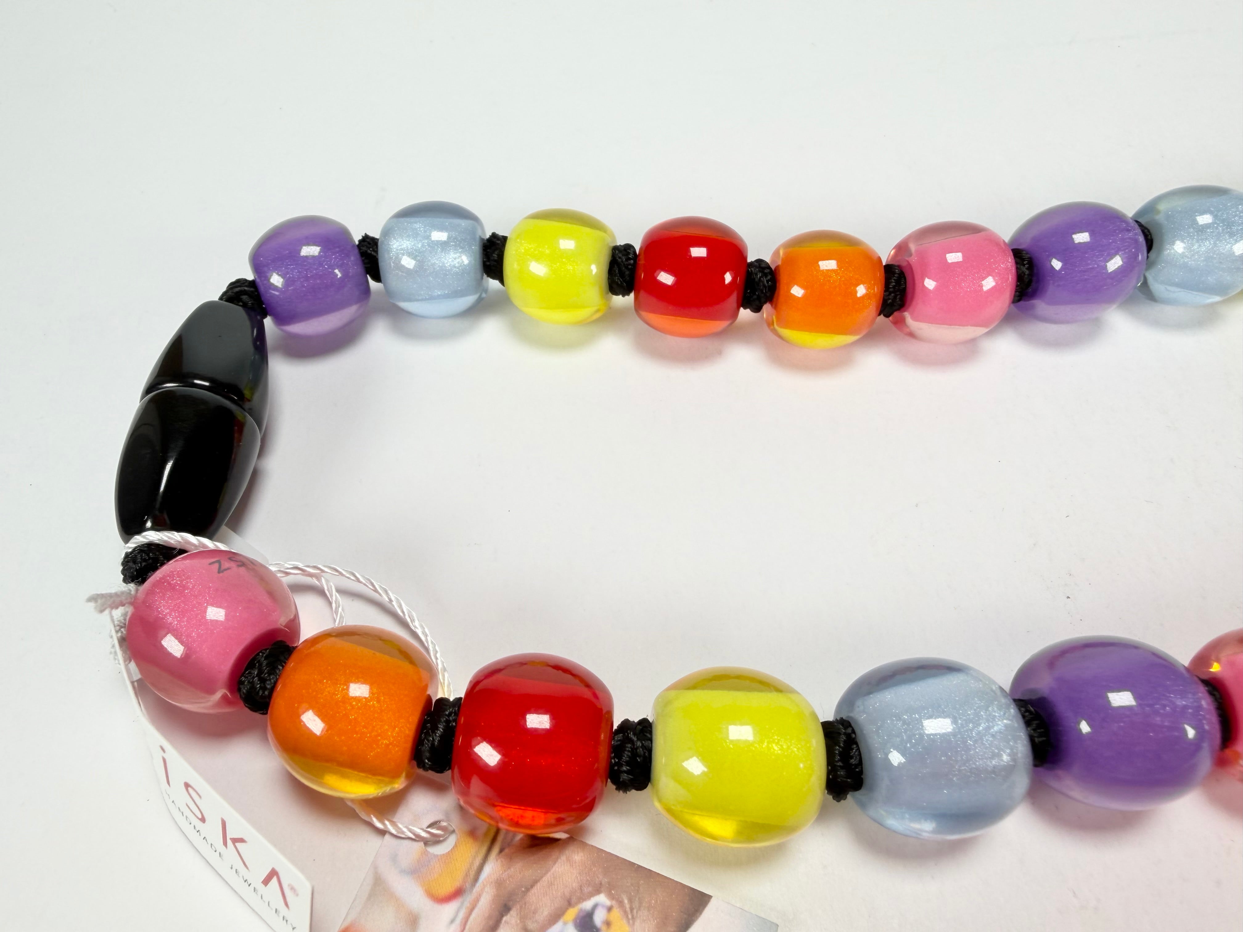 Zsiska - Colourful Beads 30 Bead Spectrum Resin Necklace ( 40101190400Q30 )