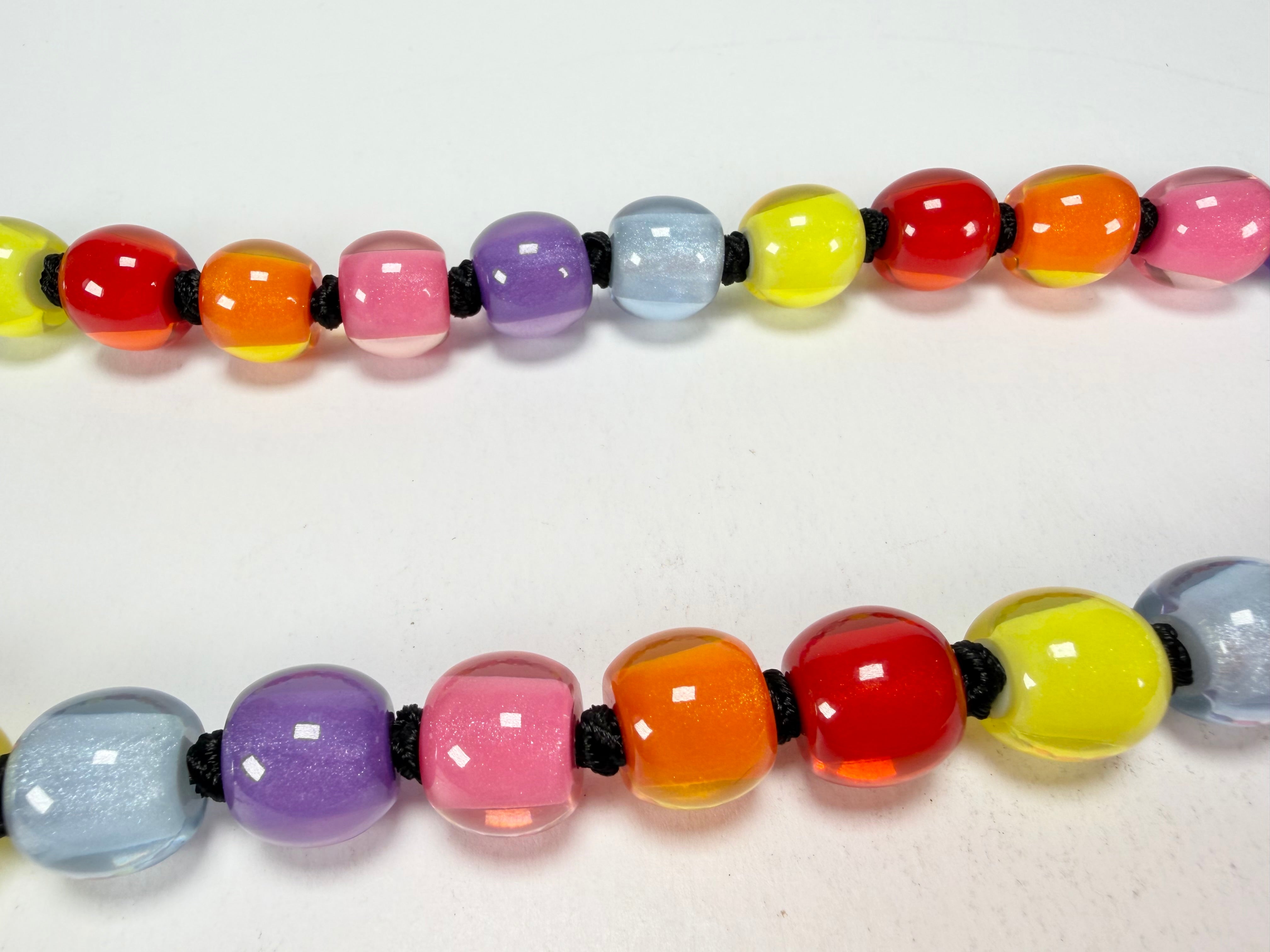 Zsiska - Colourful Beads 30 Bead Spectrum Resin Necklace ( 40101190400Q30 )