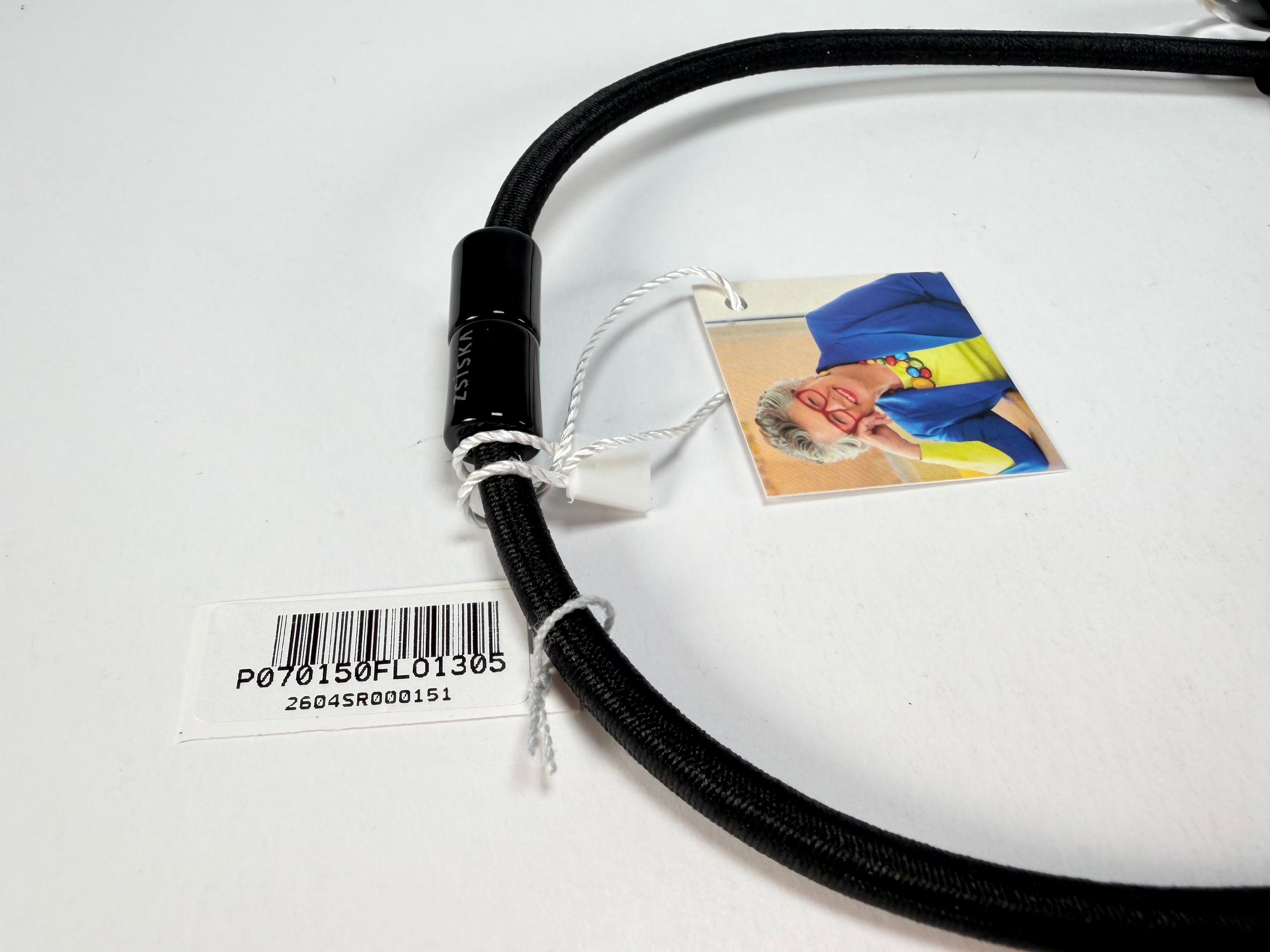 Zsiska - Flora "Prue Leith" Black & White 5 Bead Resin Necklace ( P070150FLO1305 )