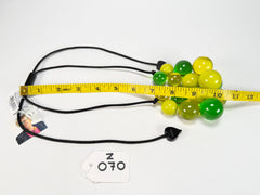 Zsiska - Baubles Yellow & Green Resin Necklace ( P230101BAU2Q15 )