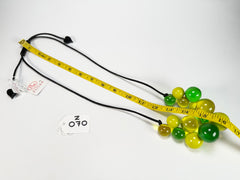 Zsiska - Baubles Yellow & Green Resin Necklace ( P230101BAU2Q15 )