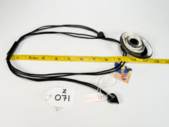 Zsiska - Flora "Prue Leith" Black & White Single Bead Resin Necklace ( P070201FLO1300 )