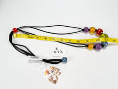 Zsiska - Colourful Beads 7 Bead New Spectrum Resin Necklace ( 40101470499Q07 )