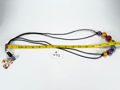Zsiska - Colourful Beads 7 Bead New Spectrum Resin Necklace ( 40101470499Q07 )