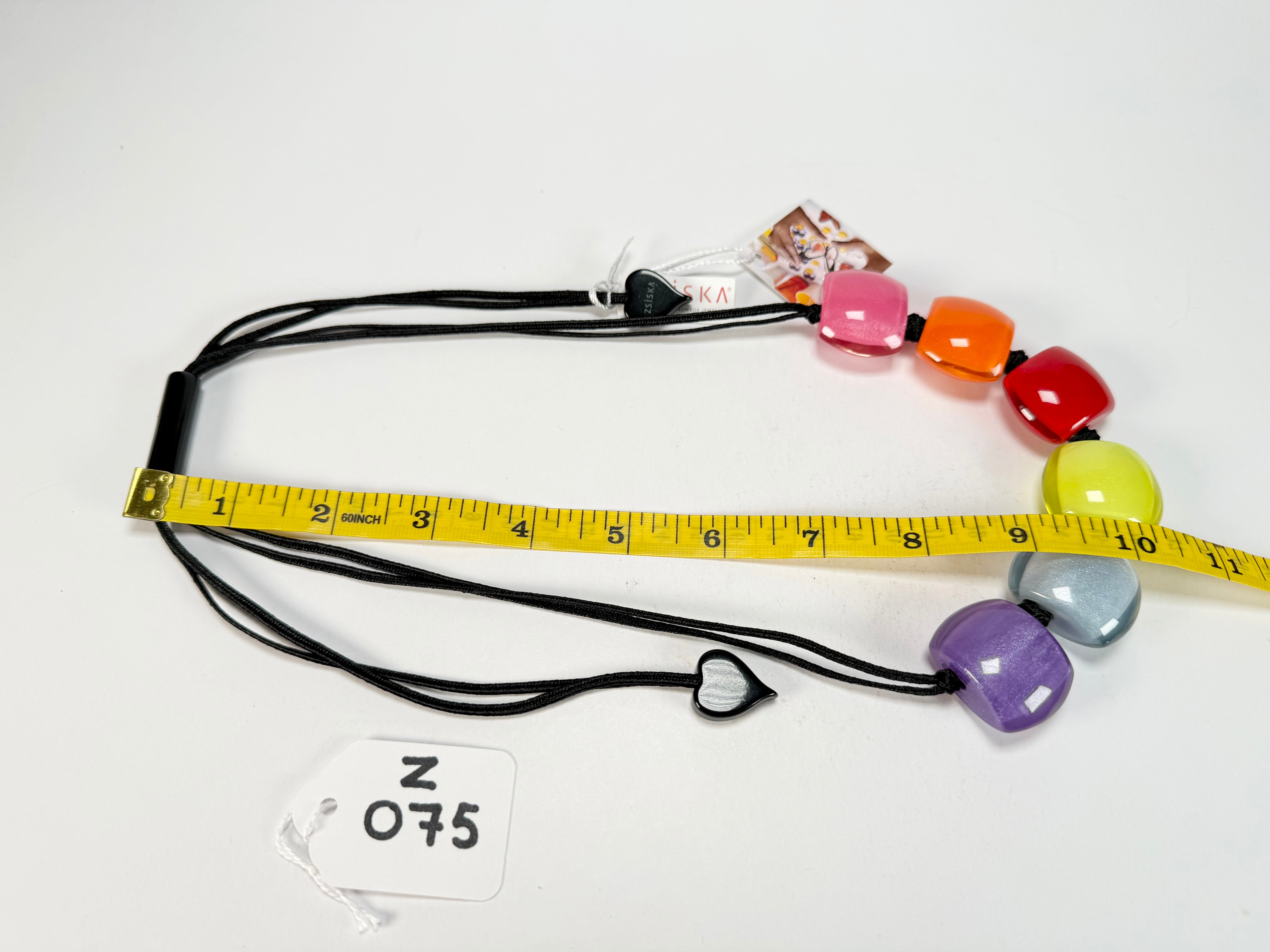 Zsiska - Bellissima 6 Bead Spectrum Resin Necklace ( 72401050400Q06 )