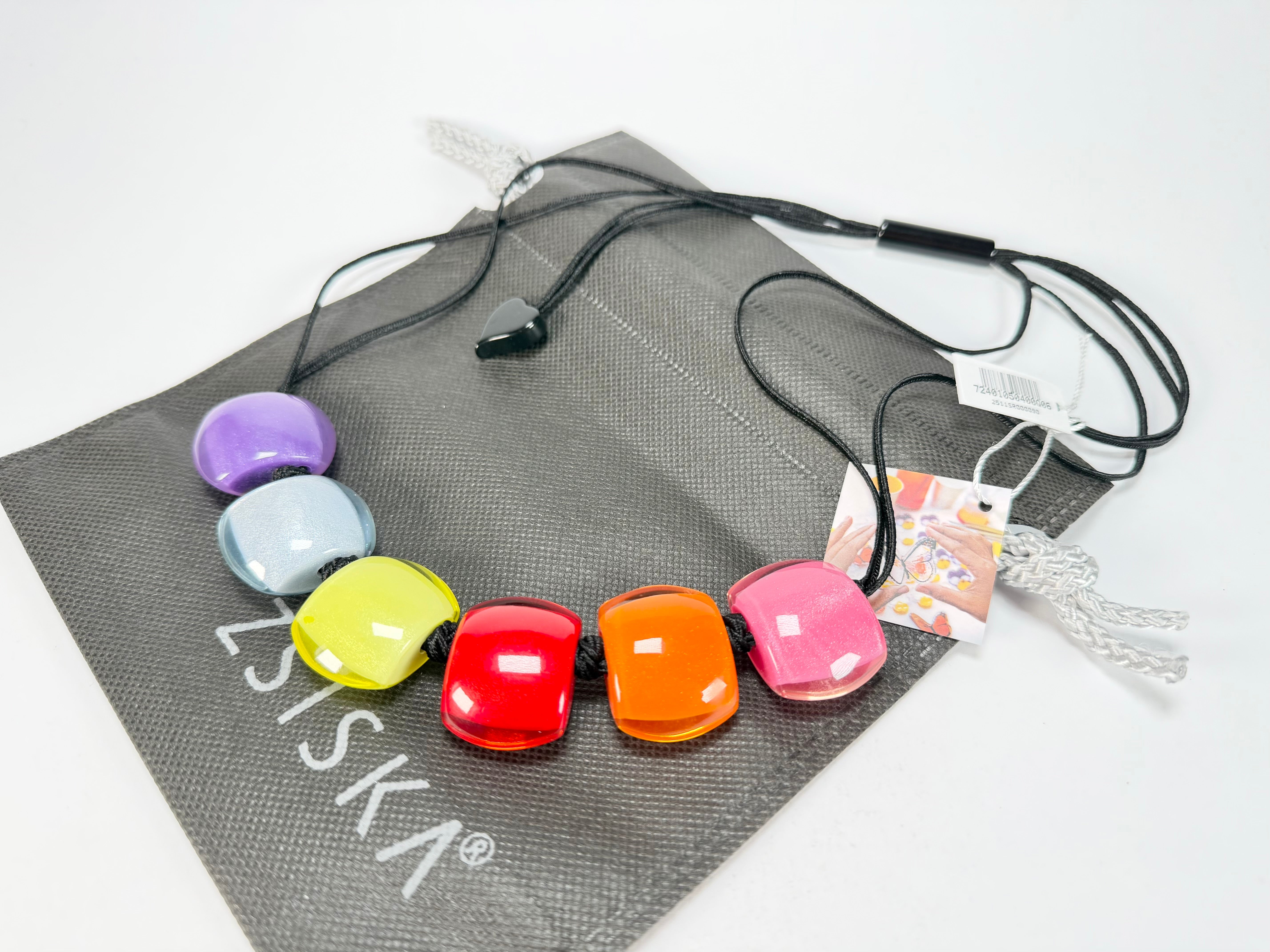 Zsiska - Bellissima 6 Bead Spectrum Resin Necklace ( 72401050400Q06 )