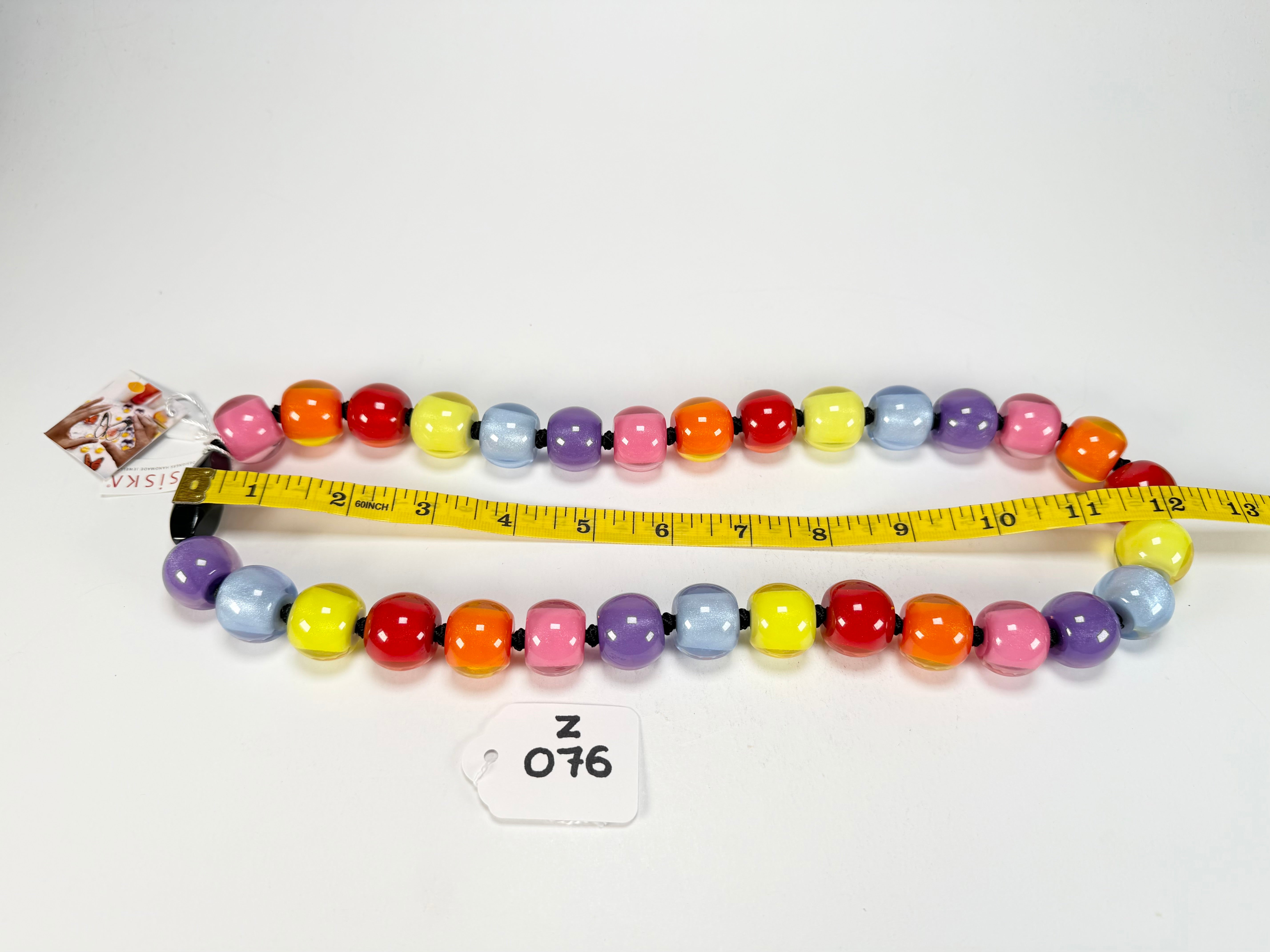 Zsiska - Colourful Beads 30 Medium Bead Spectrum Resin Necklace ( 40101170400Q30 )