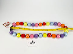 Zsiska - Colourful Beads 30 Medium Bead Spectrum Resin Necklace ( 40101170400Q30 )