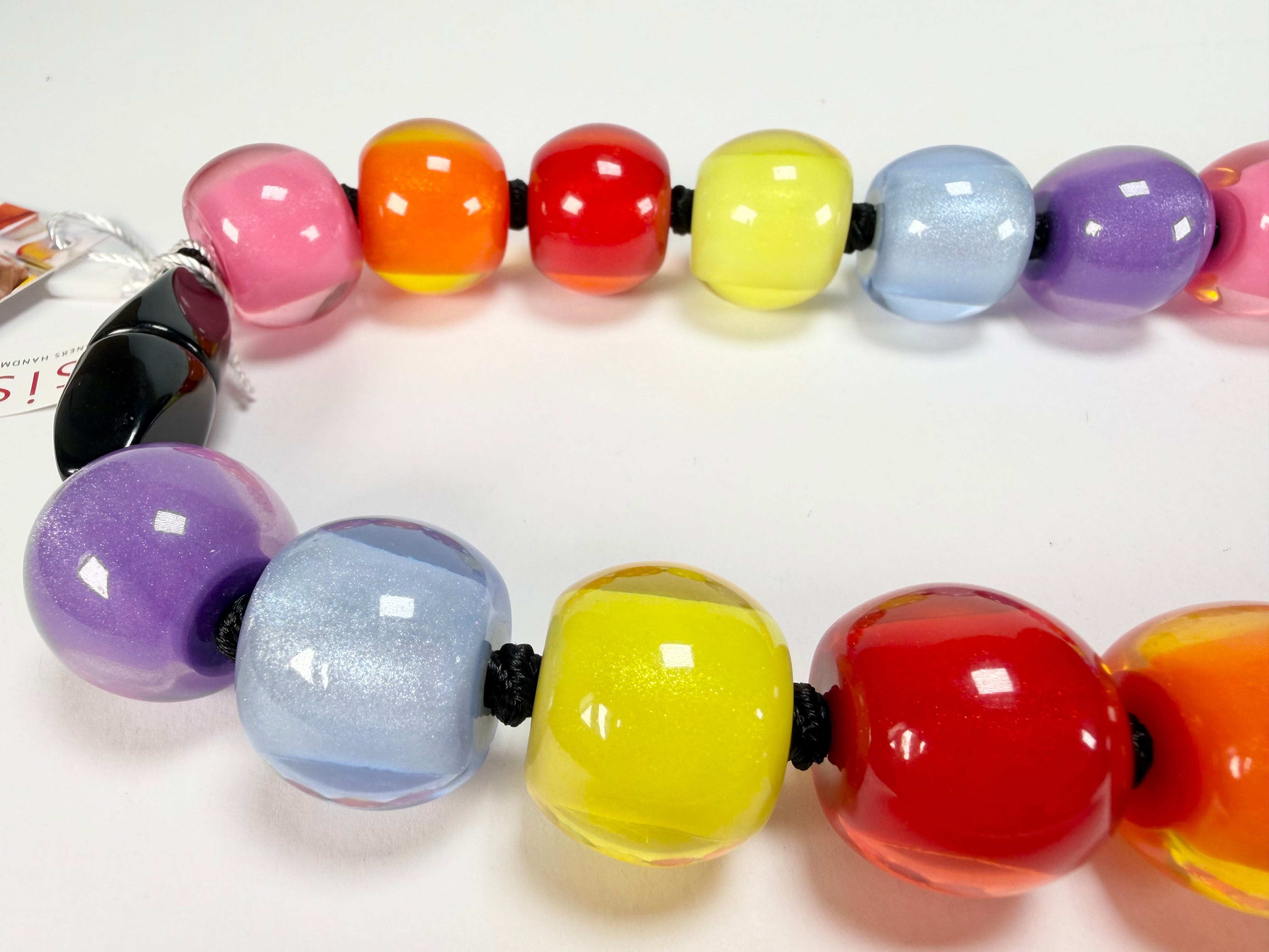 Zsiska - Colourful Beads 30 Medium Bead Spectrum Resin Necklace ( 40101170400Q30 )