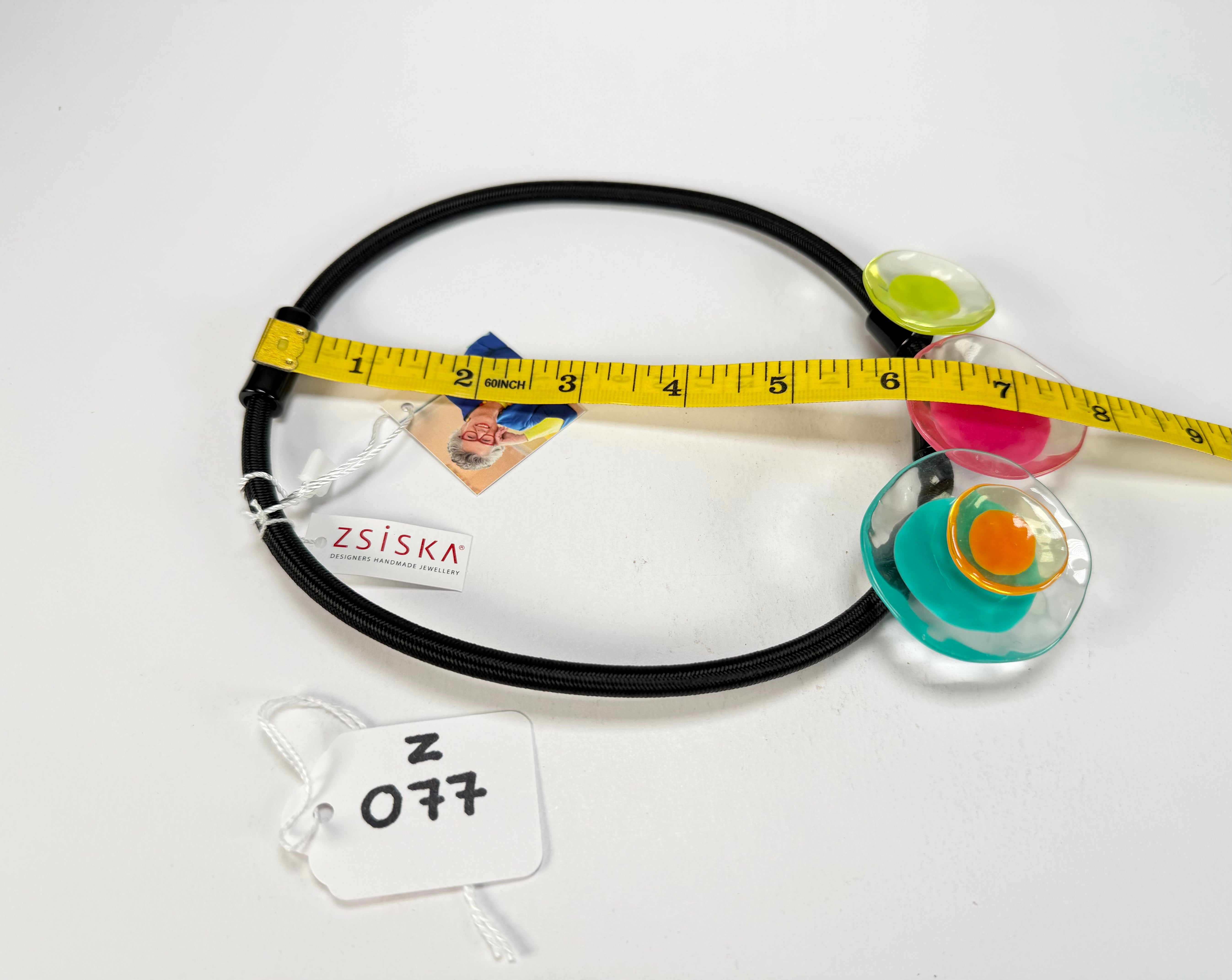 Zsiska - Flora "Prue Leith" Mix Colours 3 Bead Resin Necklace ( P070151MIXXQ03 )