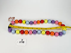 Zsiska - Colourful Beads 30 Medium Bead Spectrum Resin Necklace ( 40101170400Q30 )