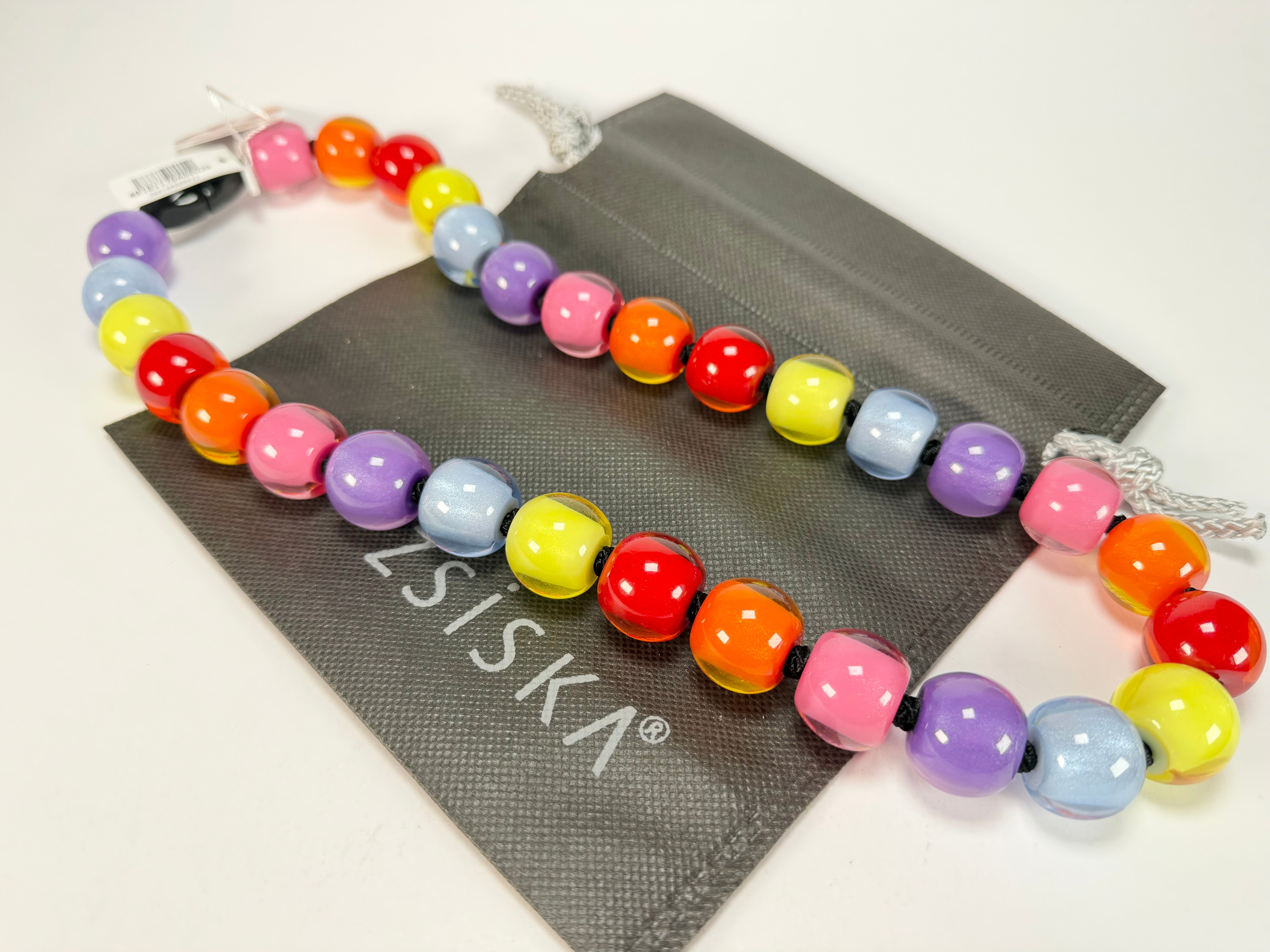 Zsiska - Colourful Beads 30 Medium Bead Spectrum Resin Necklace ( 40101170400Q30 )