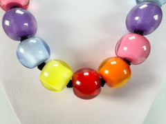 Zsiska - Colourful Beads 30 Medium Bead Spectrum Resin Necklace ( 40101170400Q30 )