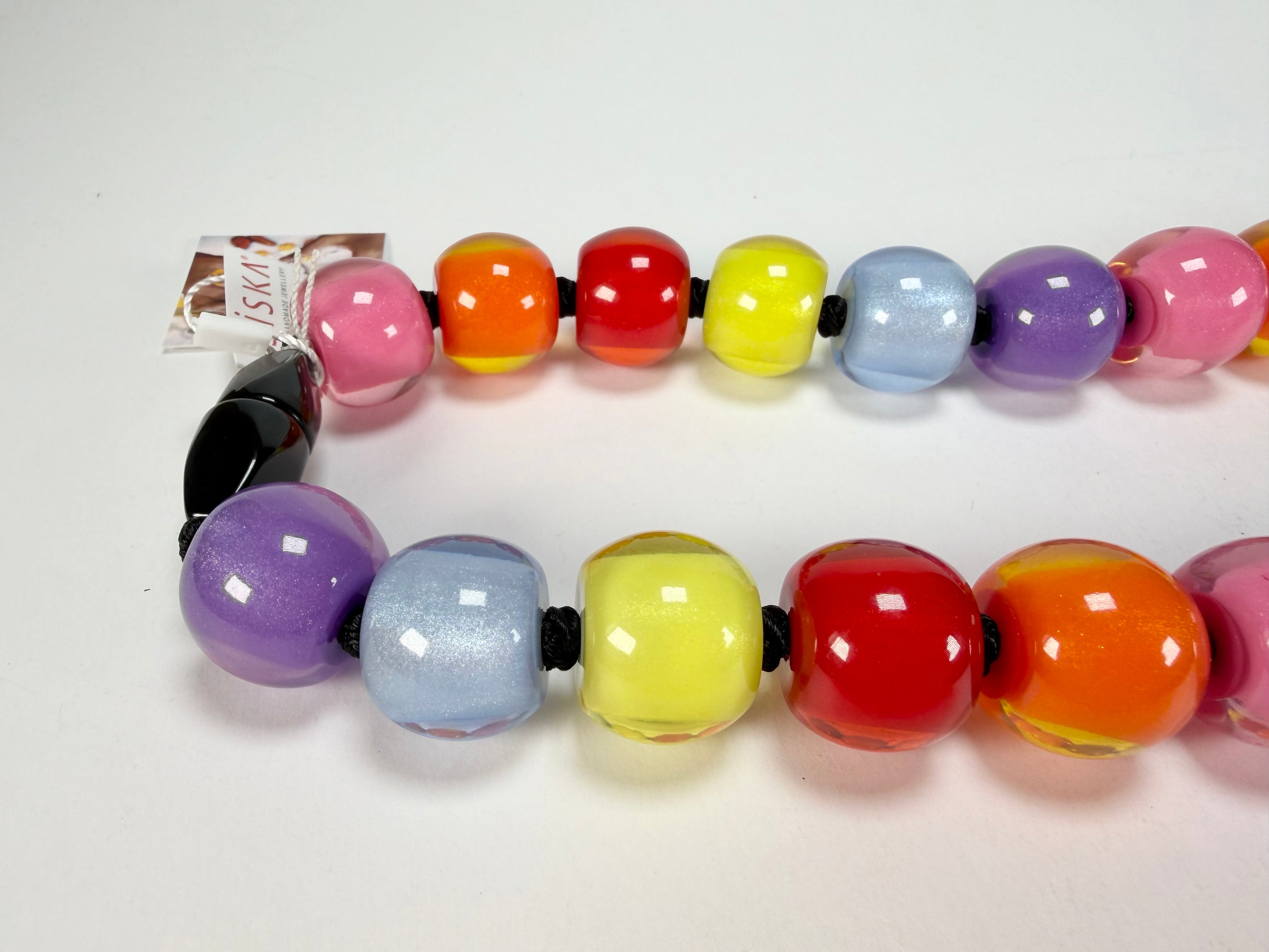 Zsiska - Colourful Beads 30 Medium Bead Spectrum Resin Necklace ( 40101170400Q30 )