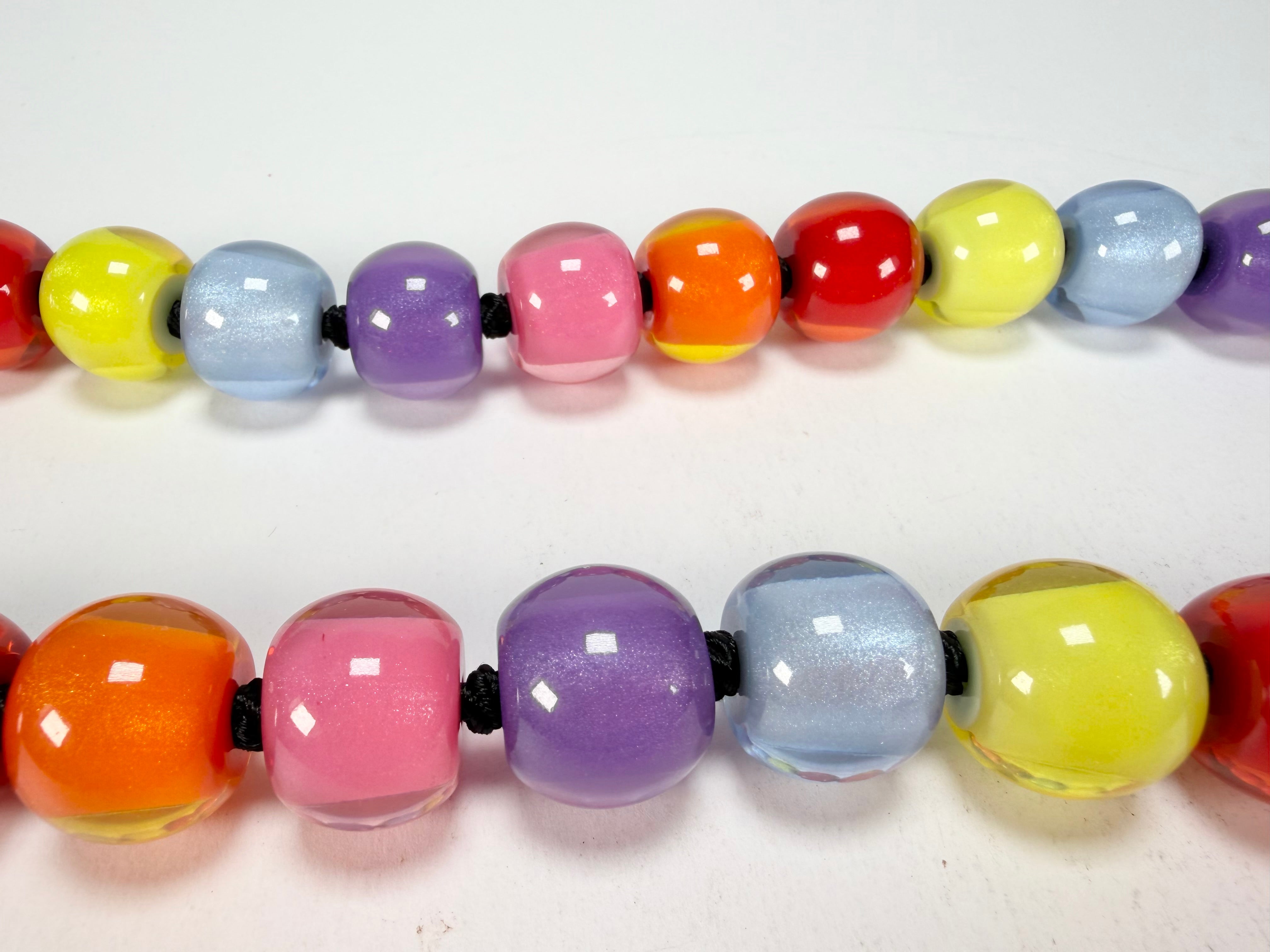 Zsiska - Colourful Beads 30 Medium Bead Spectrum Resin Necklace ( 40101170400Q30 )