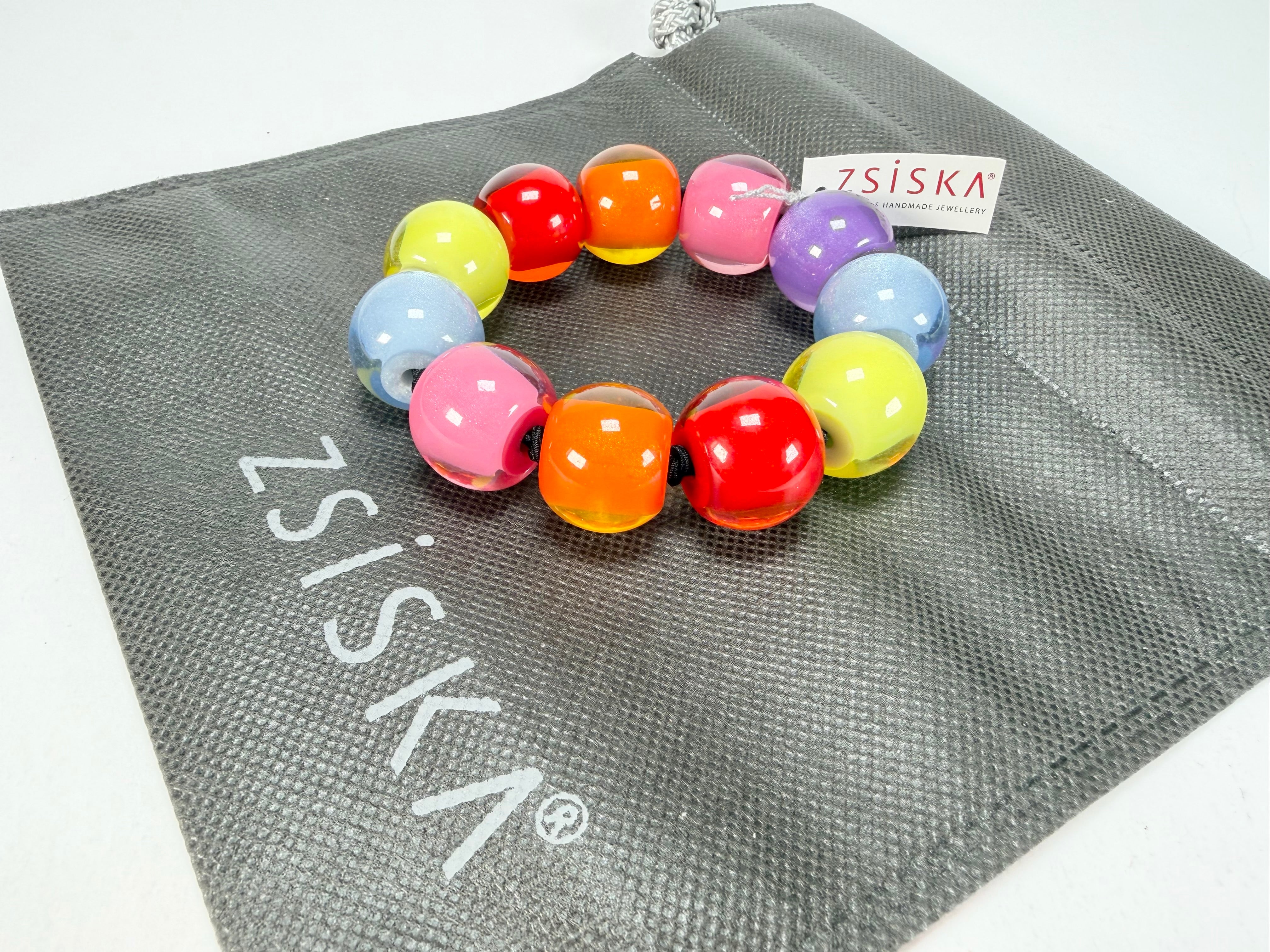 Zsiska - Colourful Beads Spectrum 11 Medium Bead Resin Bracelet ( 40103010400Q11 )