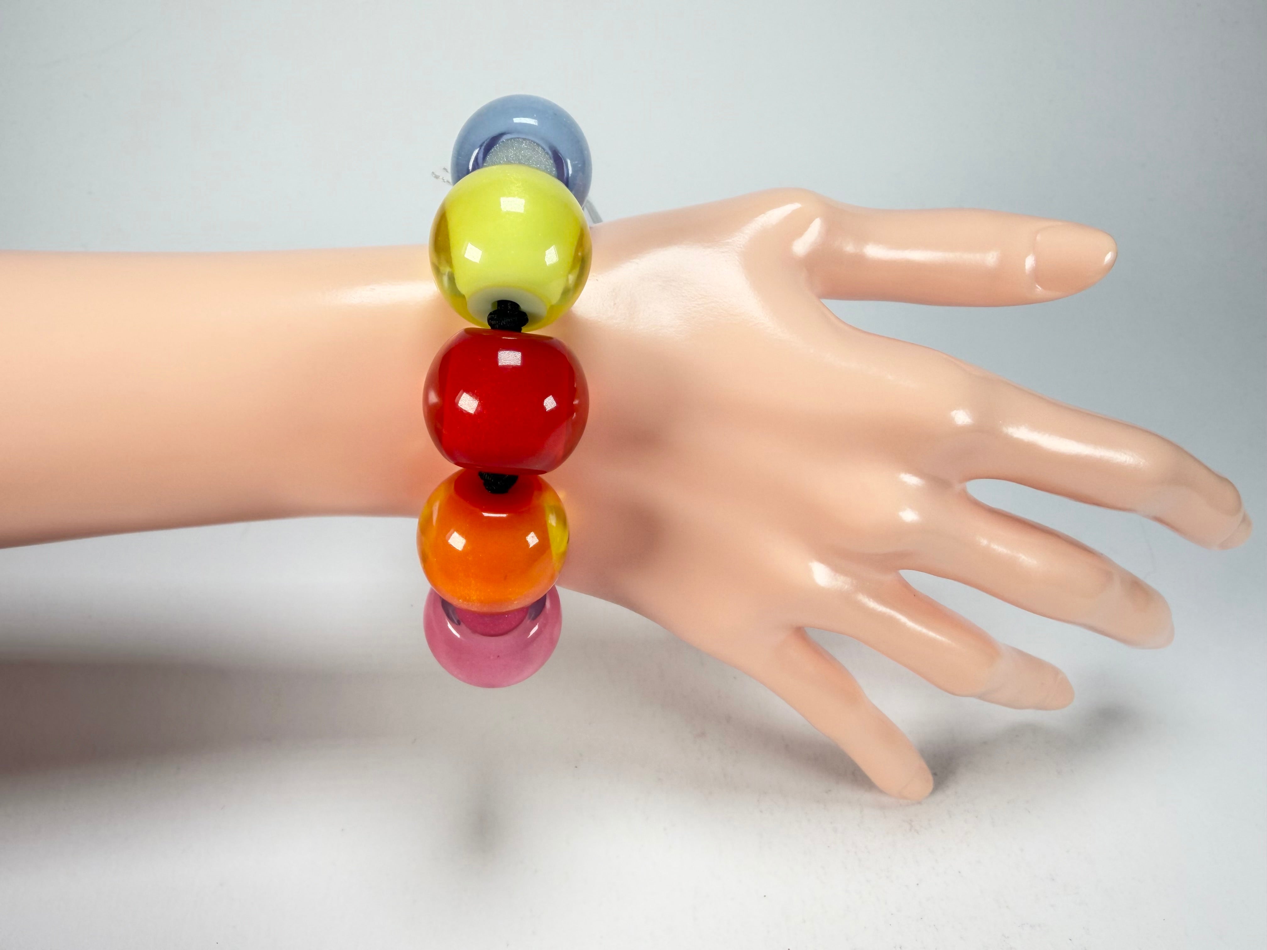 Zsiska - Colourful Beads Spectrum 11 Medium Bead Resin Bracelet ( 40103010400Q11 )