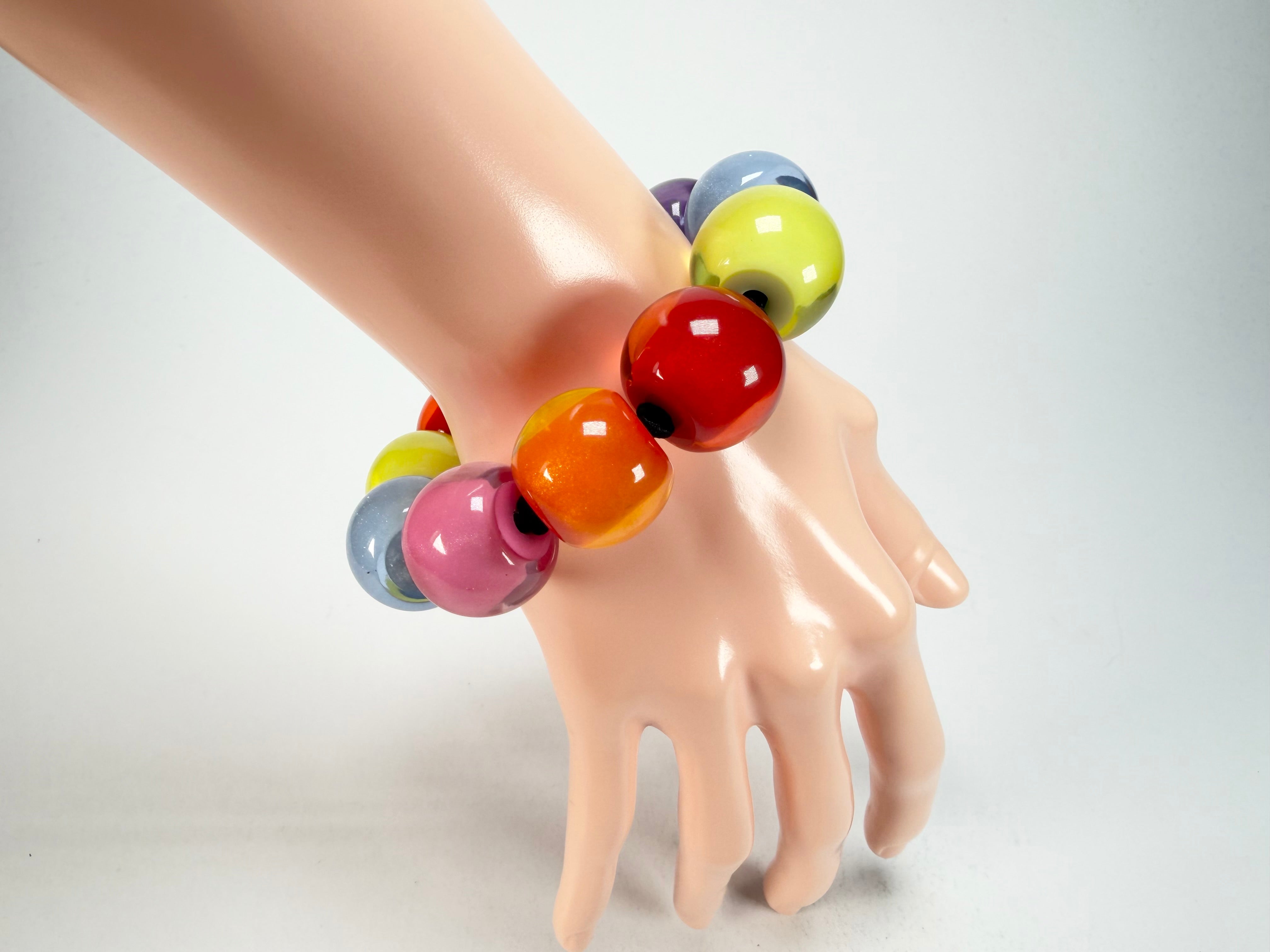 Zsiska - Colourful Beads Spectrum 11 Medium Bead Resin Bracelet ( 40103010400Q11 )