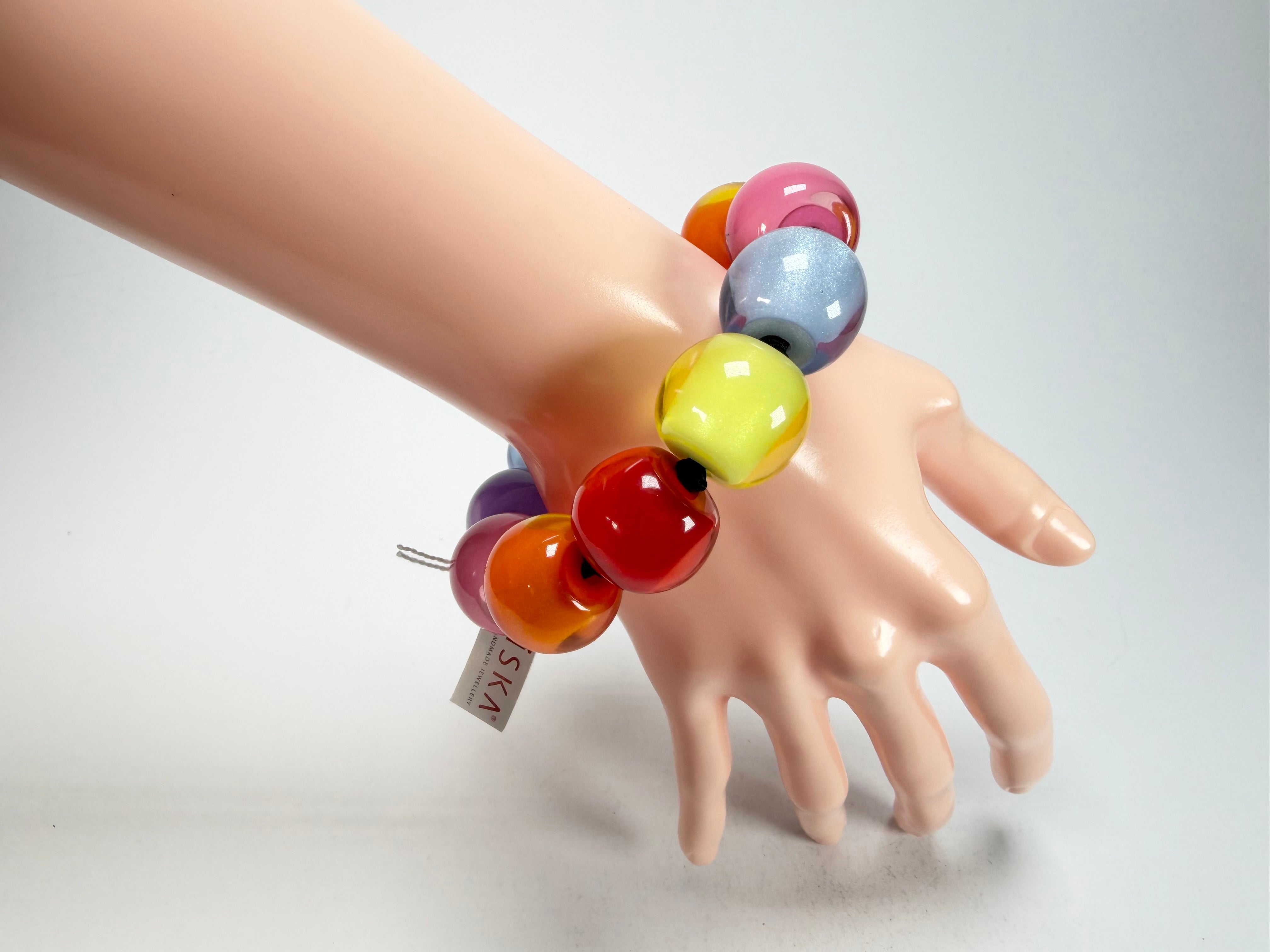 Zsiska - Colourful Beads Spectrum 11 Medium Bead Resin Bracelet ( 40103010400Q11 )