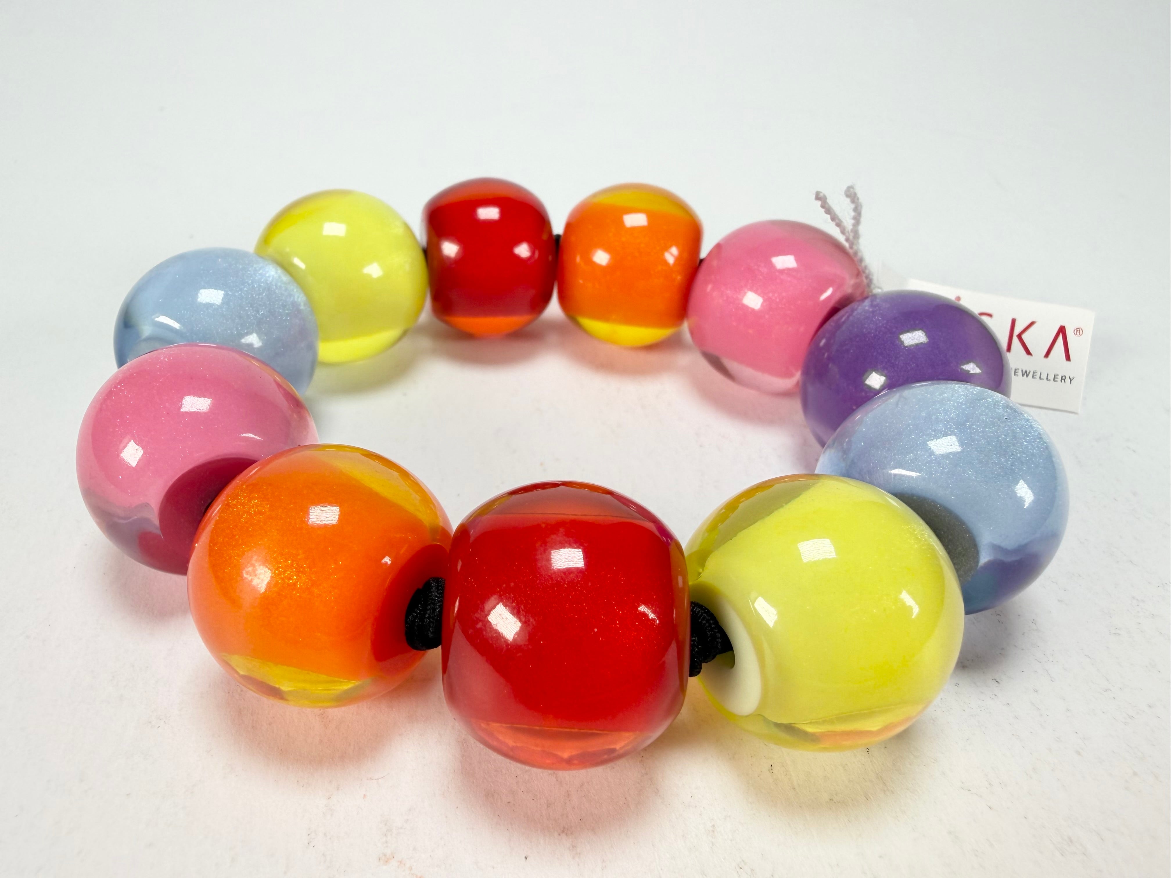 Zsiska - Colourful Beads Spectrum 11 Medium Bead Resin Bracelet ( 40103010400Q11 )