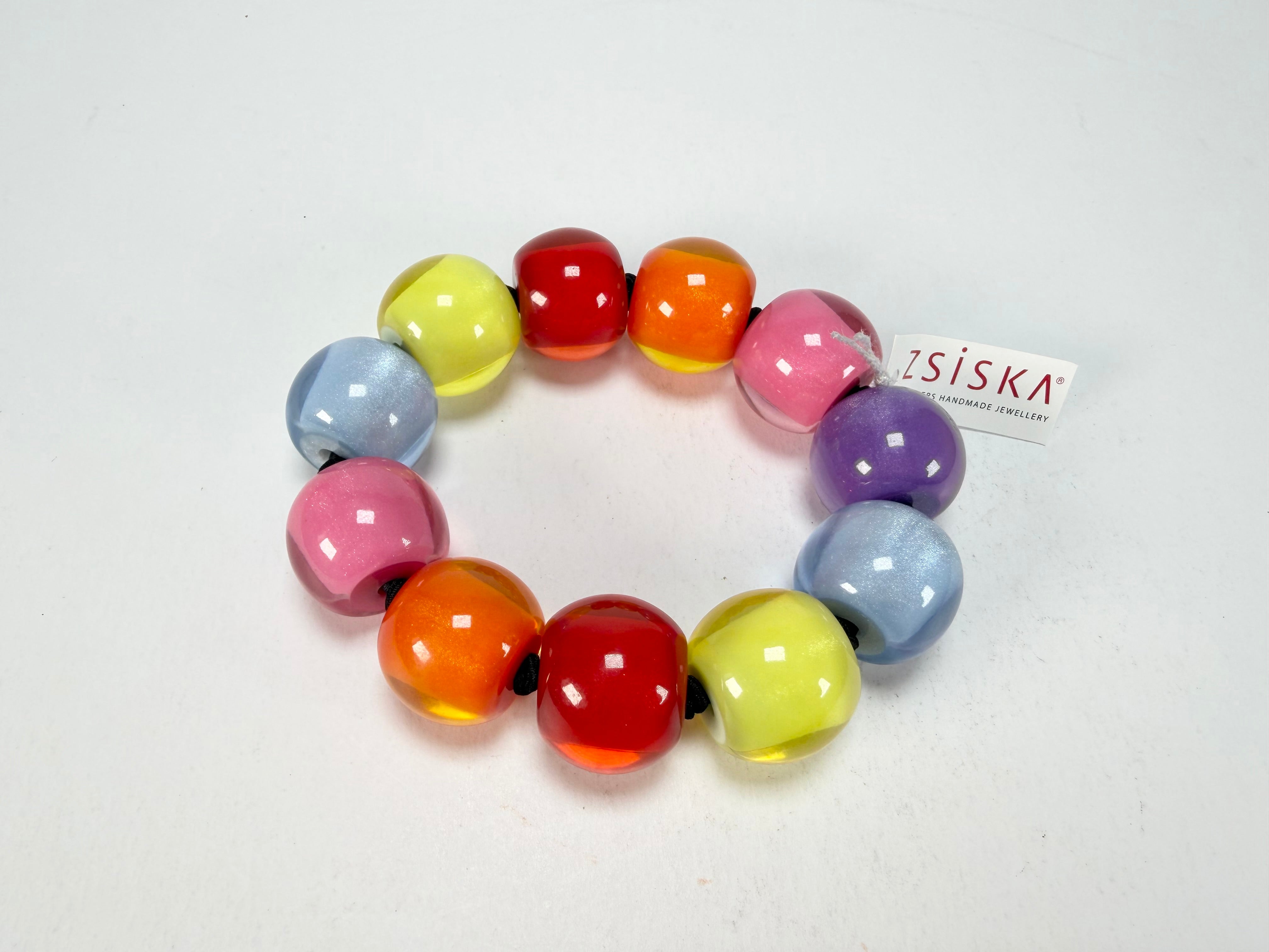 Zsiska - Colourful Beads Spectrum 11 Medium Bead Resin Bracelet ( 40103010400Q11 )