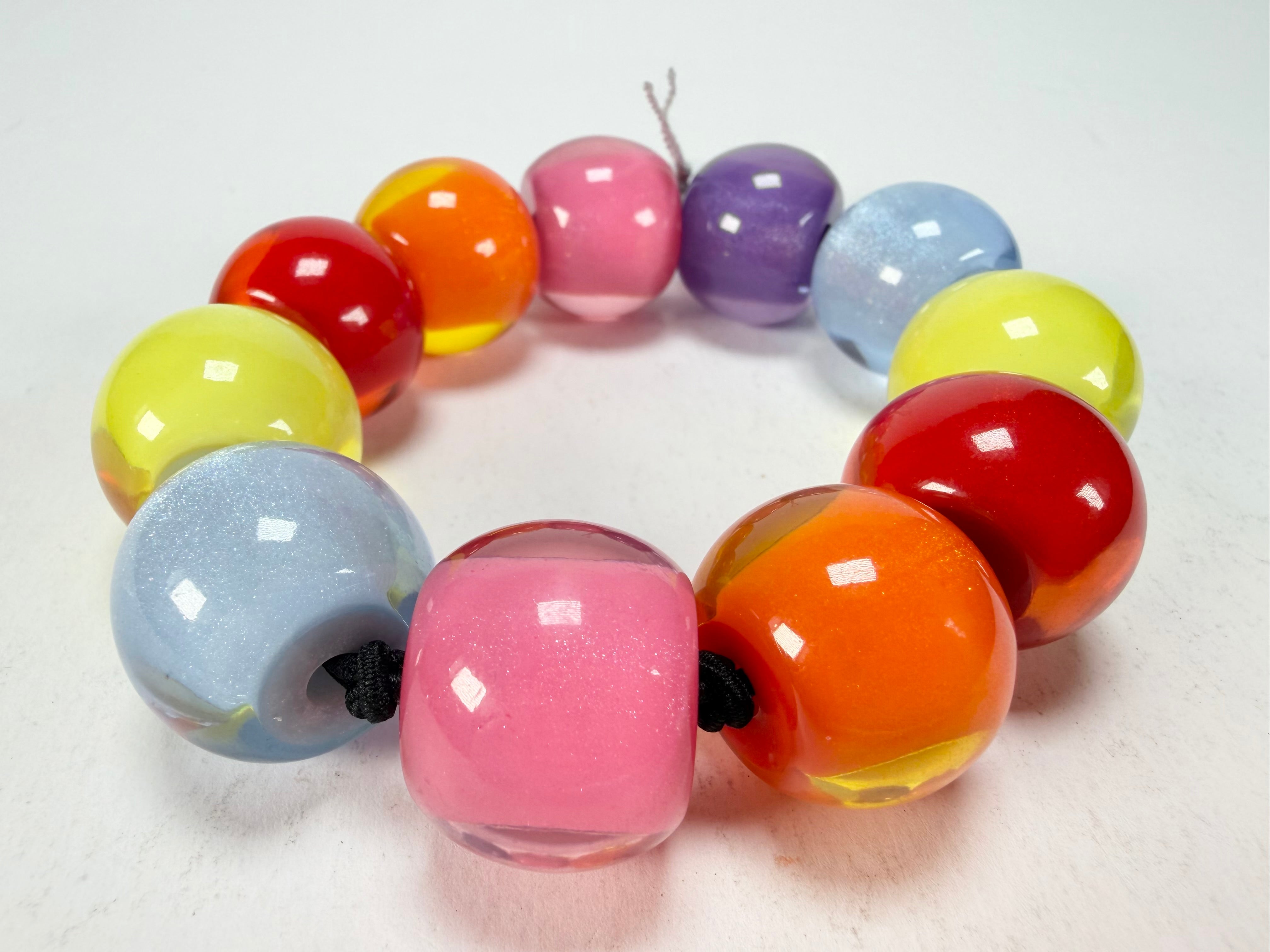 Zsiska - Colourful Beads Spectrum 11 Medium Bead Resin Bracelet ( 40103010400Q11 )