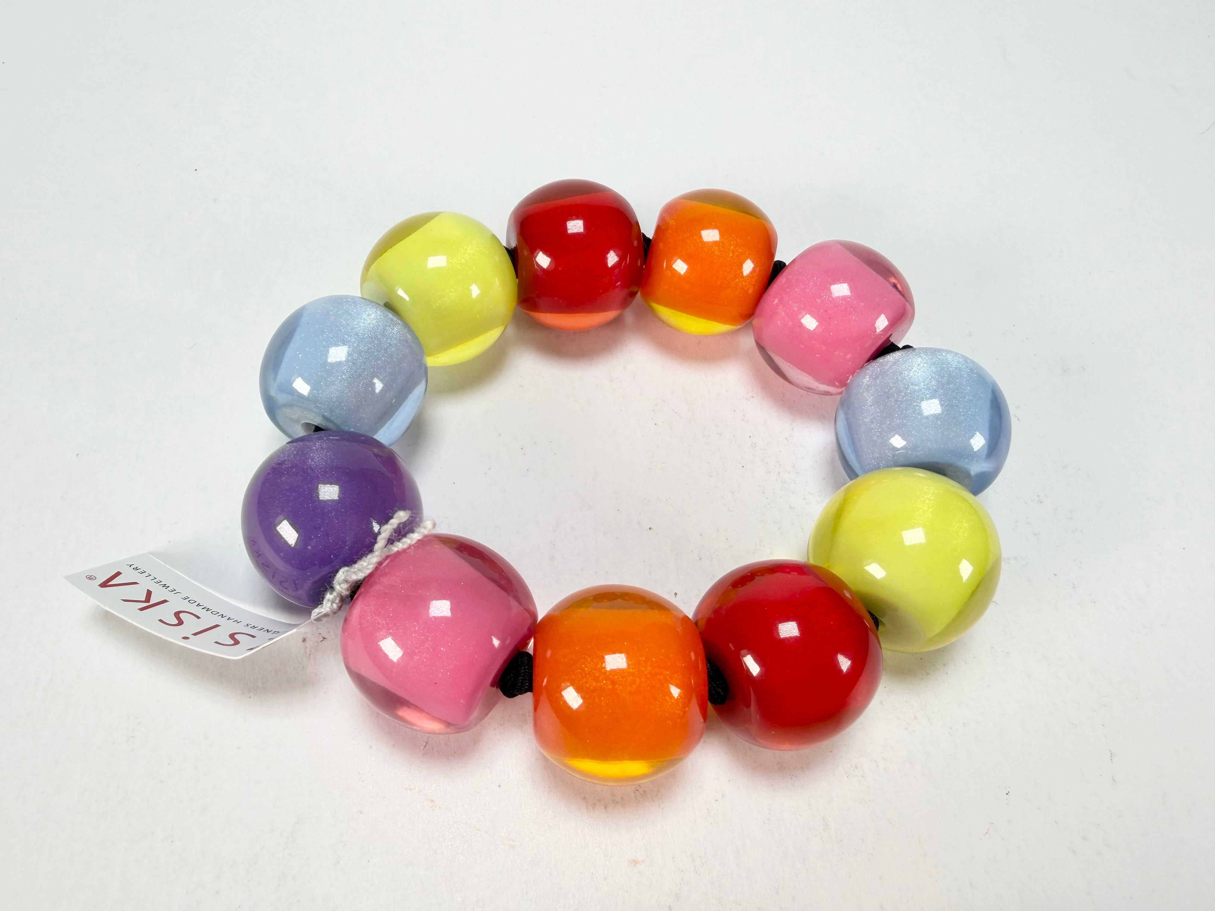 Zsiska - Colourful Beads Spectrum 11 Medium Bead Resin Bracelet ( 40103010400Q11 )