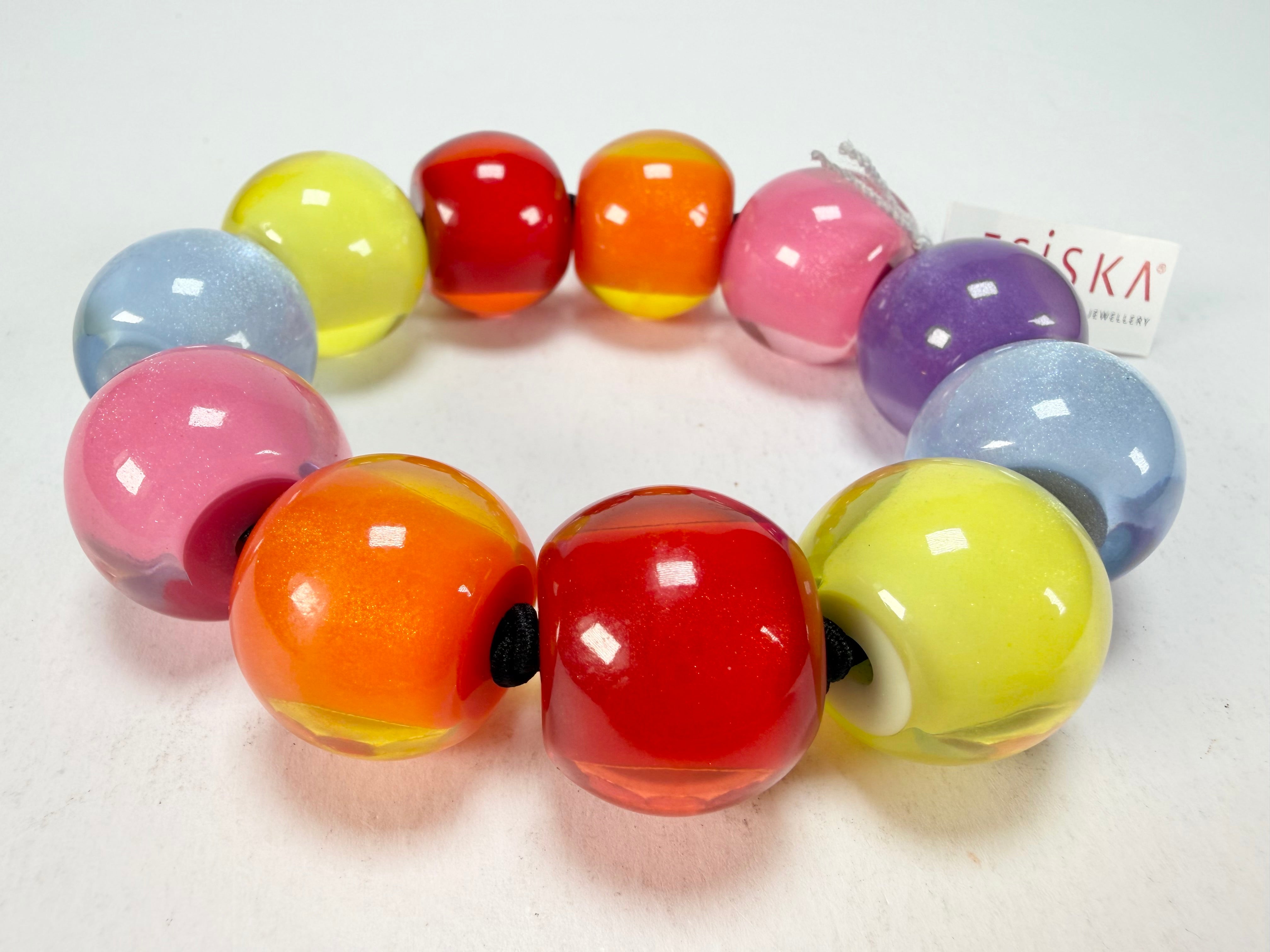 Zsiska - Colourful Beads Spectrum 11 Medium Bead Resin Bracelet ( 40103010400Q11 )