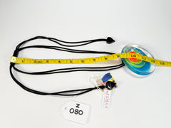 Zsiska - Flora "Prue Leith" Turquoise Single Bead Resin Necklace ( P070201FLO1100 )