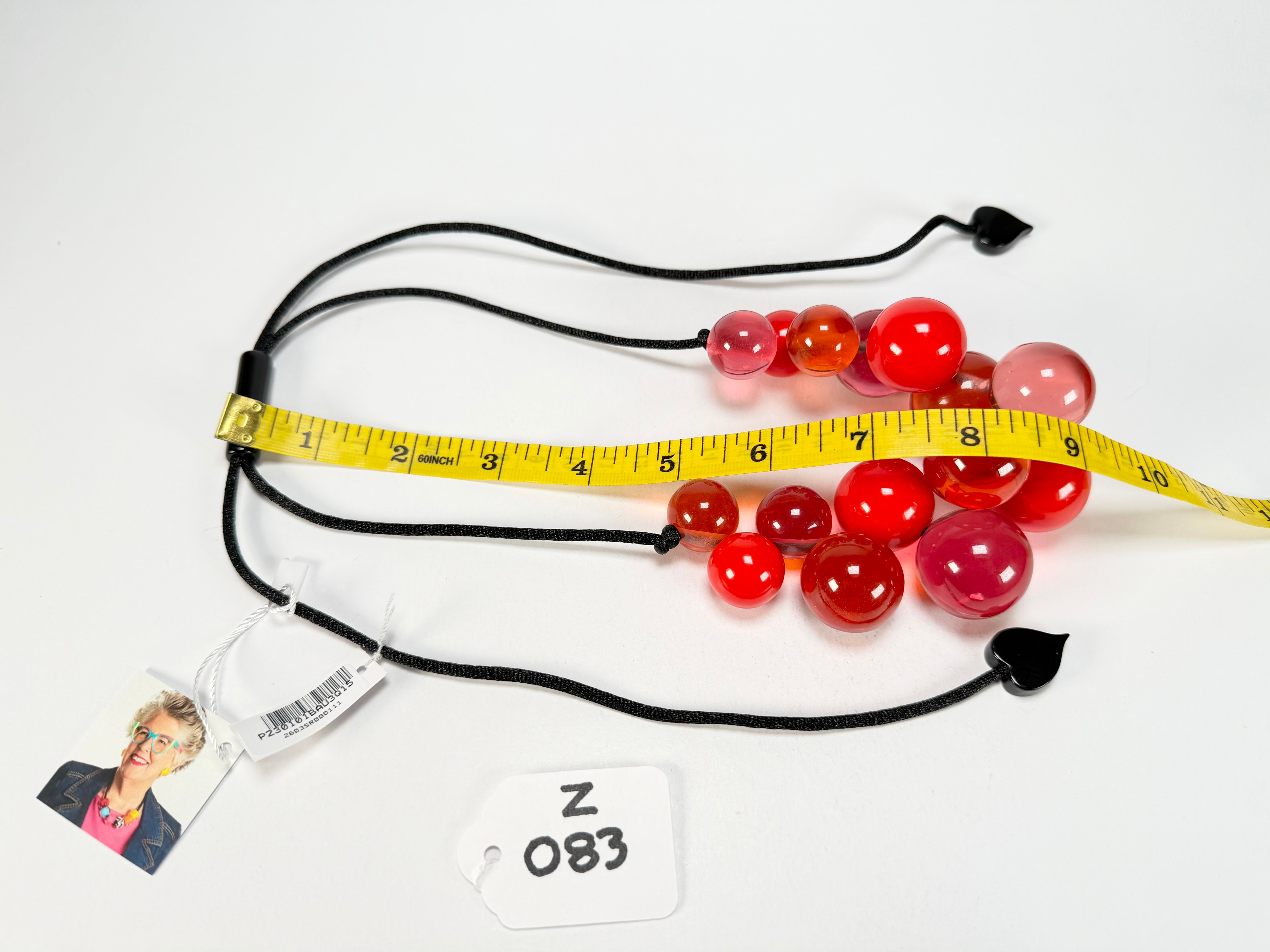 Zsiska - Baubles Red Mix Resin Necklace ( P230101BAU3Q15 )