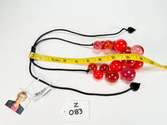 Zsiska - Baubles Red Mix Resin Necklace ( P230101BAU3Q15 )