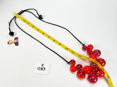 Zsiska - Baubles Red Mix Resin Necklace ( P230101BAU3Q15 )