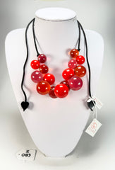 Zsiska - Baubles Red Mix Resin Necklace ( P230101BAU3Q15 )