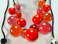 Zsiska - Baubles Red Mix Resin Necklace ( P230101BAU3Q15 )