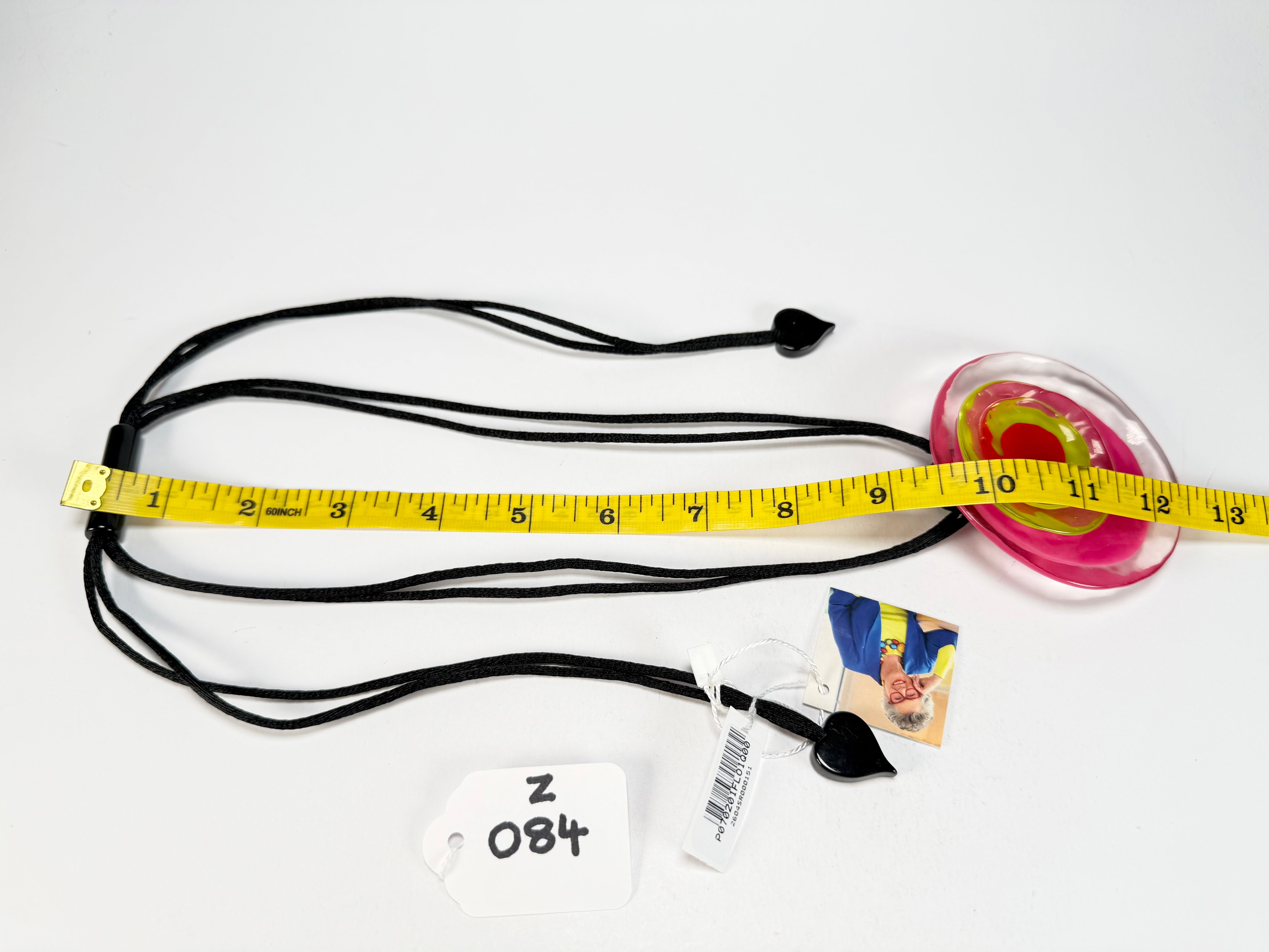 Zsiska - Flora "Prue Leith" Pink Single Bead Resin Necklace ( P070201DOK1Q00 )