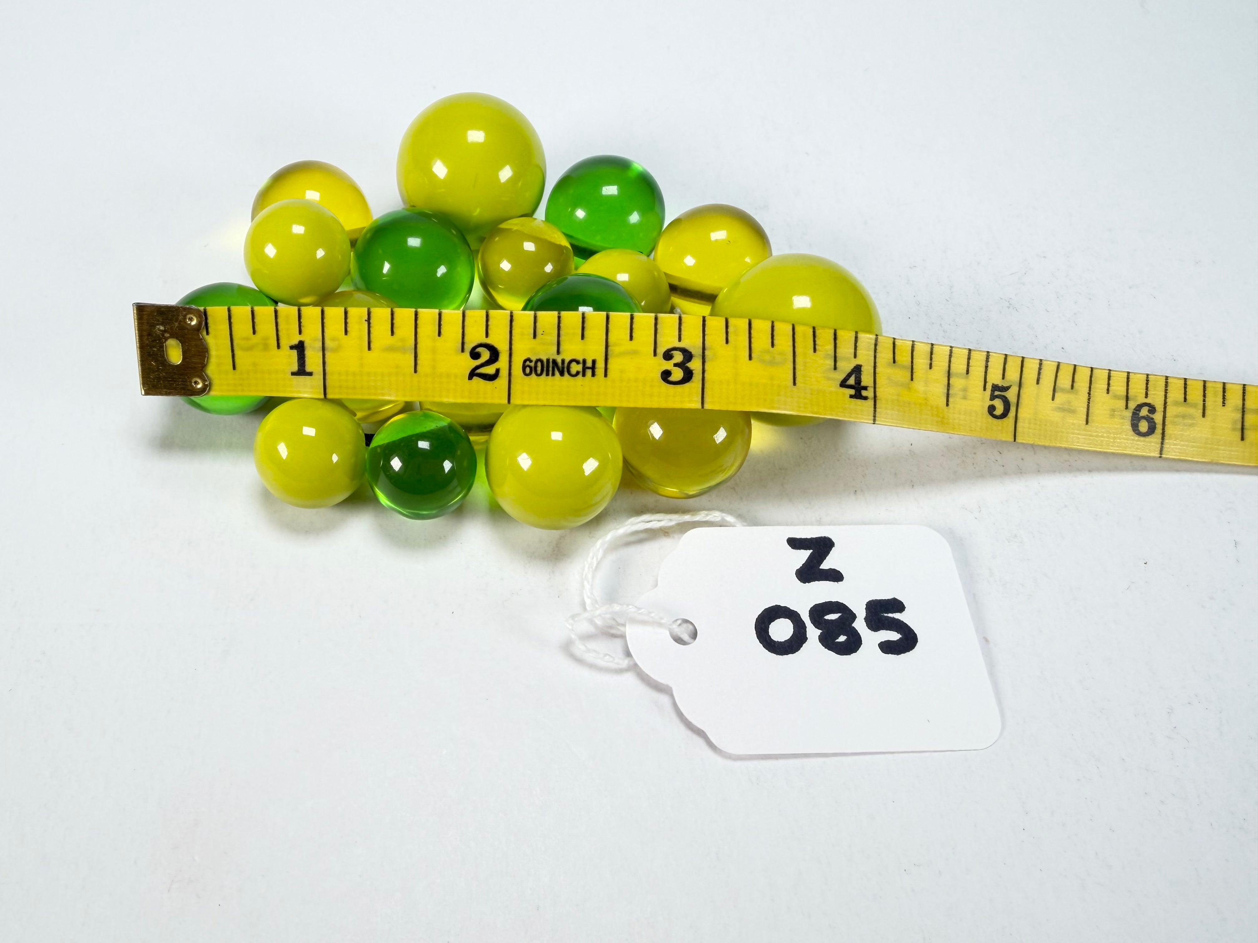 Zsiska - Baubles Yellow & Green Large Resin Bracelet ( P230301BAU2Q17L )