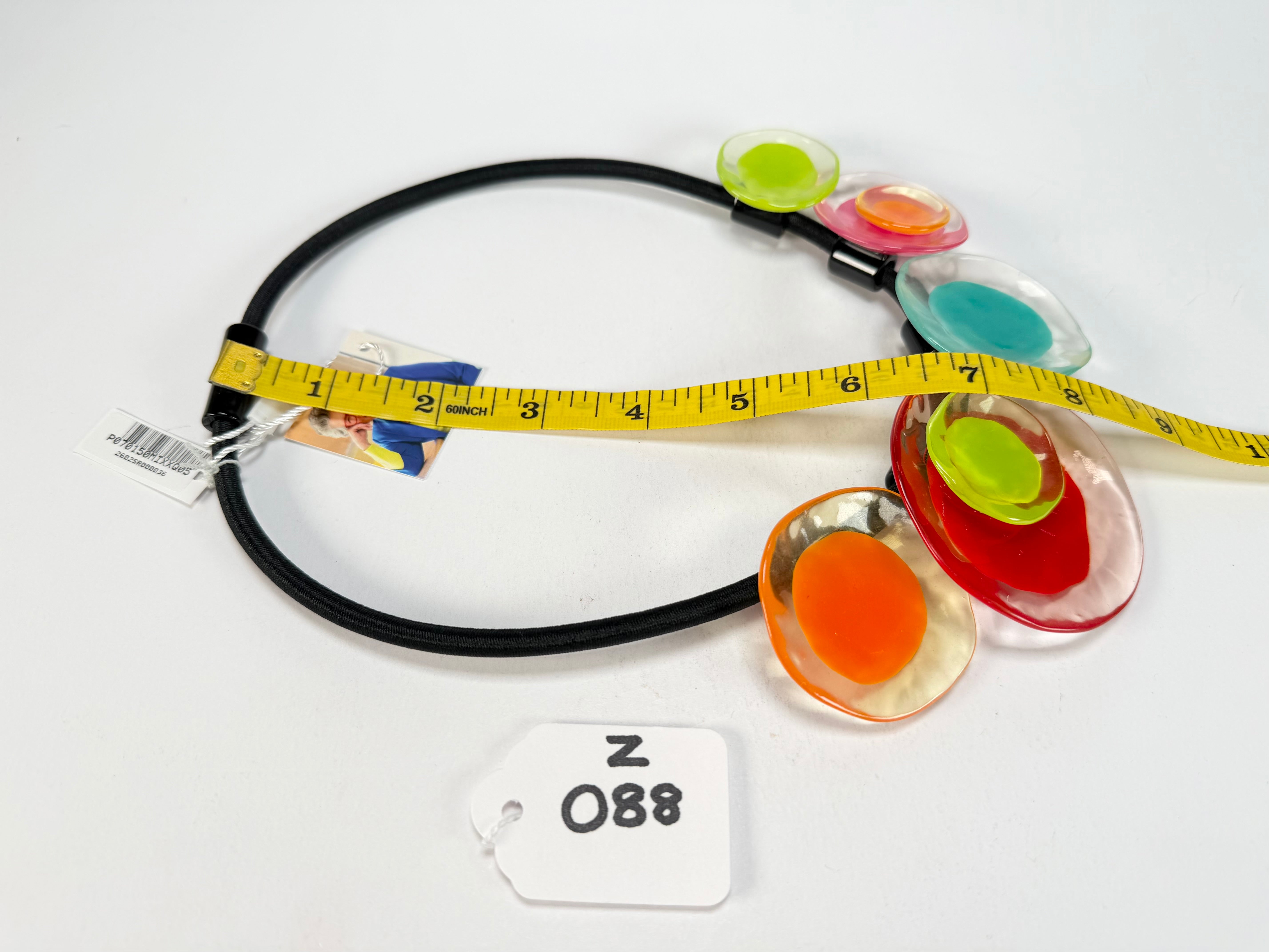 Zsiska - Flora "Prue Leith" Mix Colours 5 Bead Resin Necklace ( P070150MIXXQ05 )