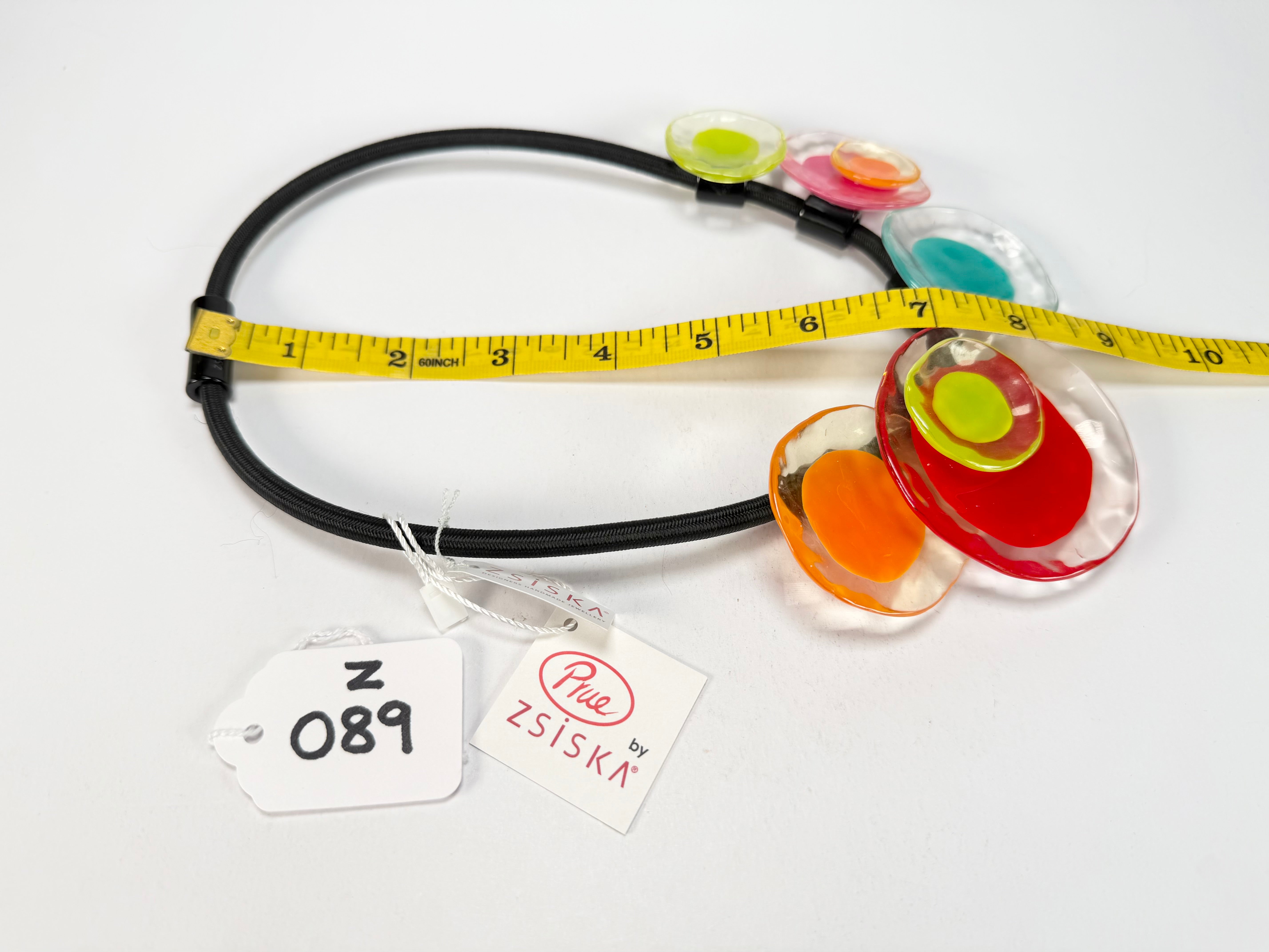 Zsiska - Flora "Prue Leith" Mix Colours 5 Bead Resin Necklace ( P070150MIXXQ05 )