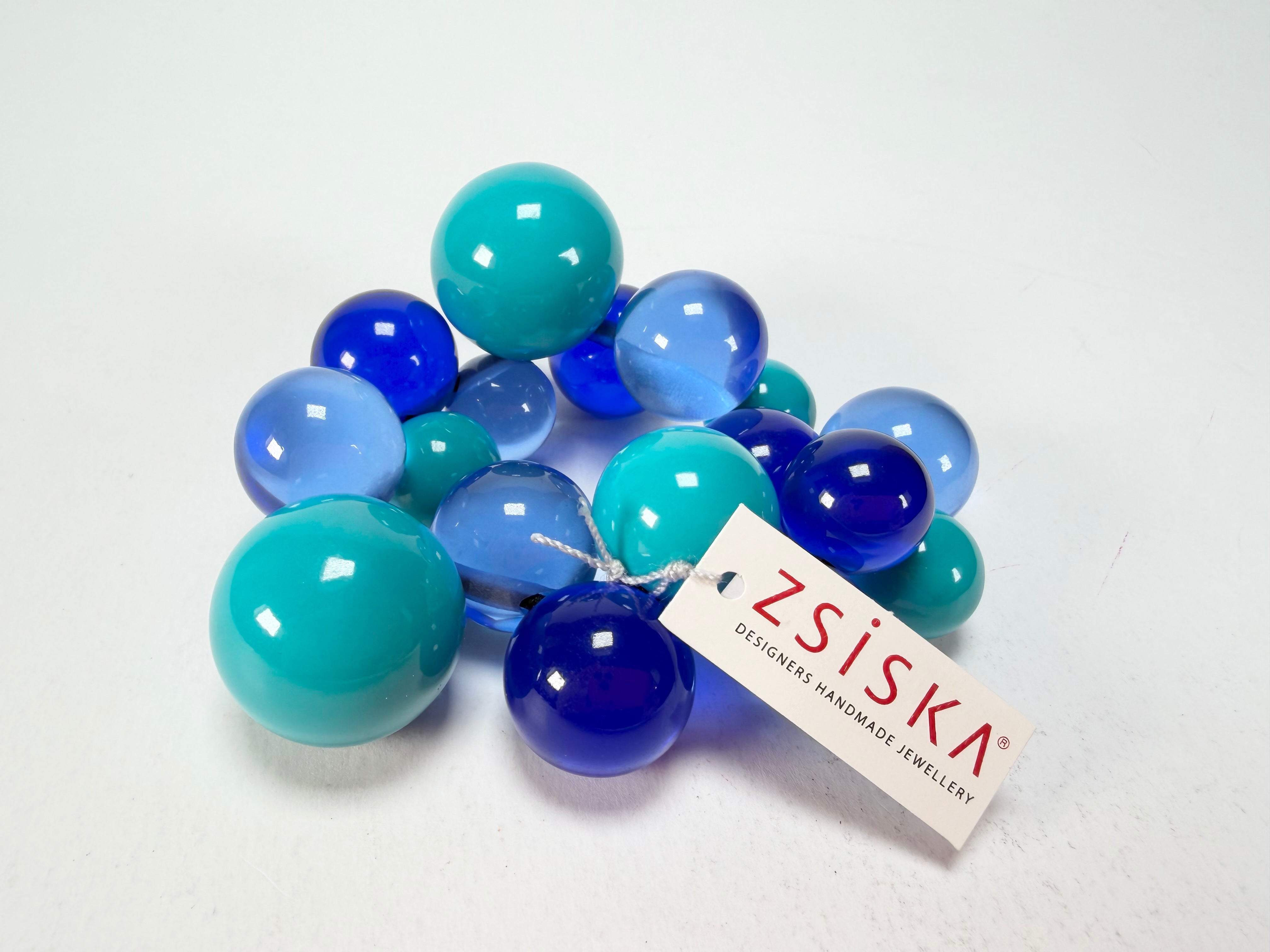 Zsiska - Baubles Blue & Turquoise Large Resin Bracelet ( P230301BAU1Q0L )