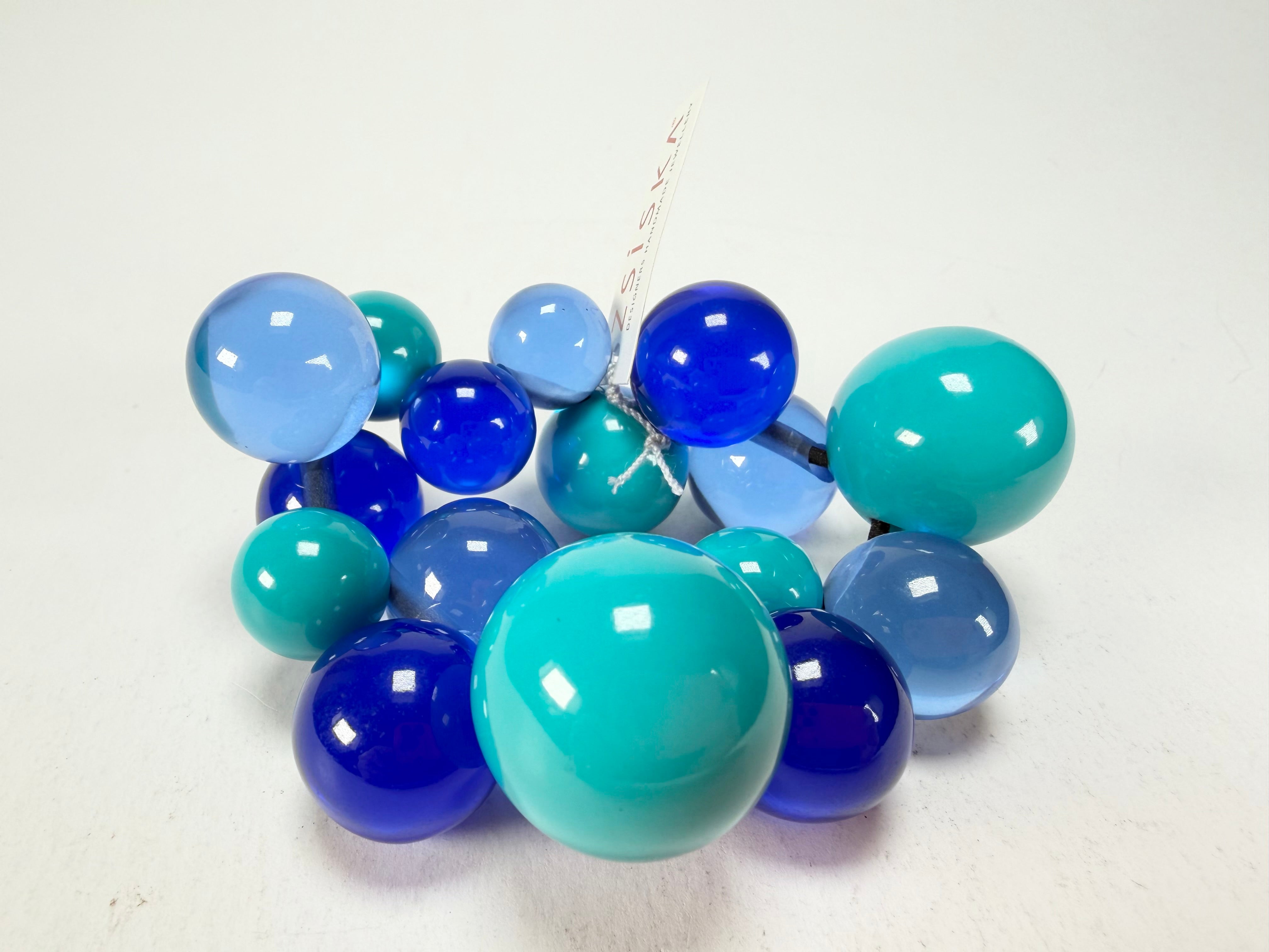Zsiska - Baubles Blue & Turquoise Large Resin Bracelet ( P230301BAU1Q0L )