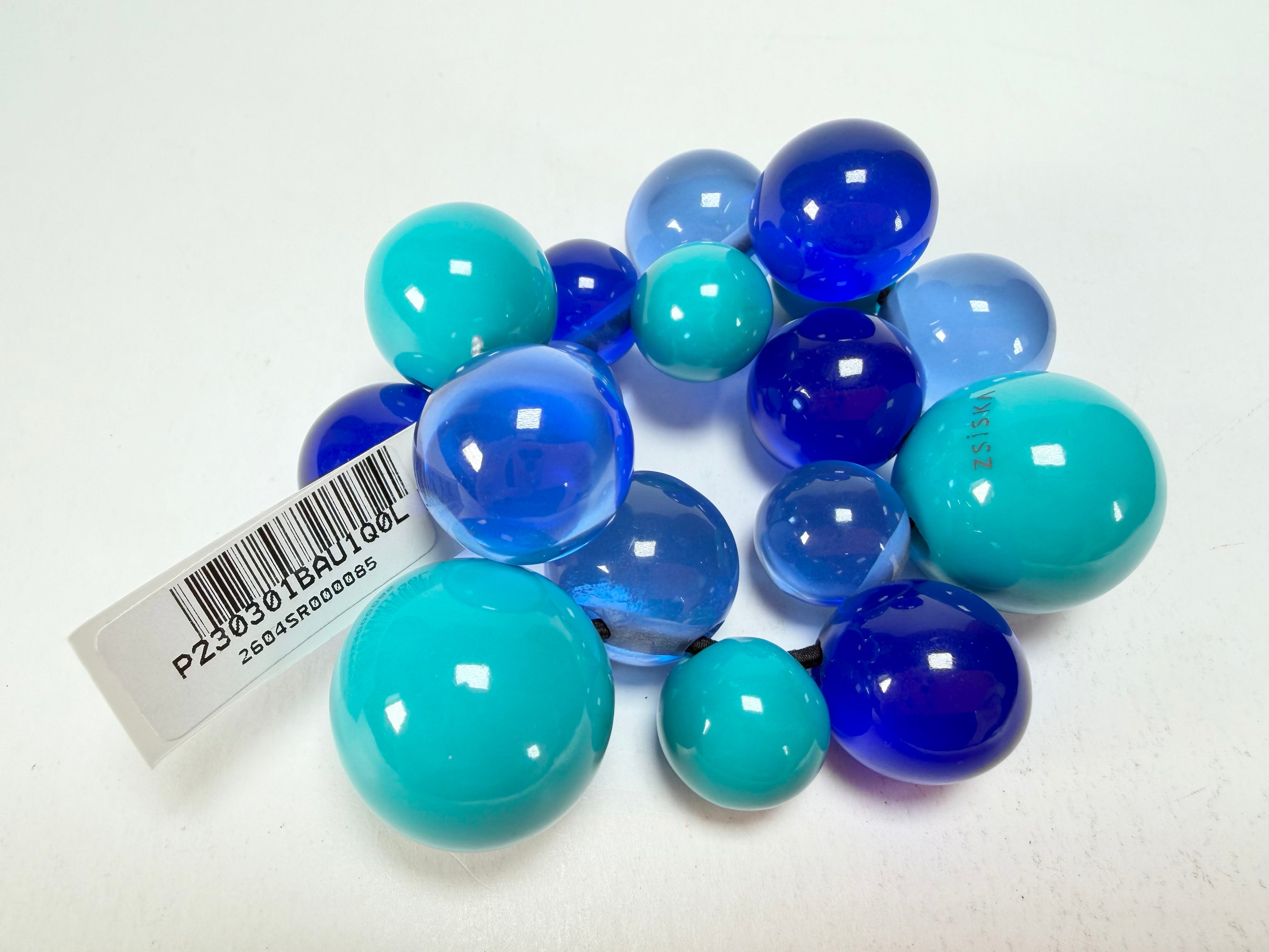 Zsiska - Baubles Blue & Turquoise Large Resin Bracelet ( P230301BAU1Q0L )