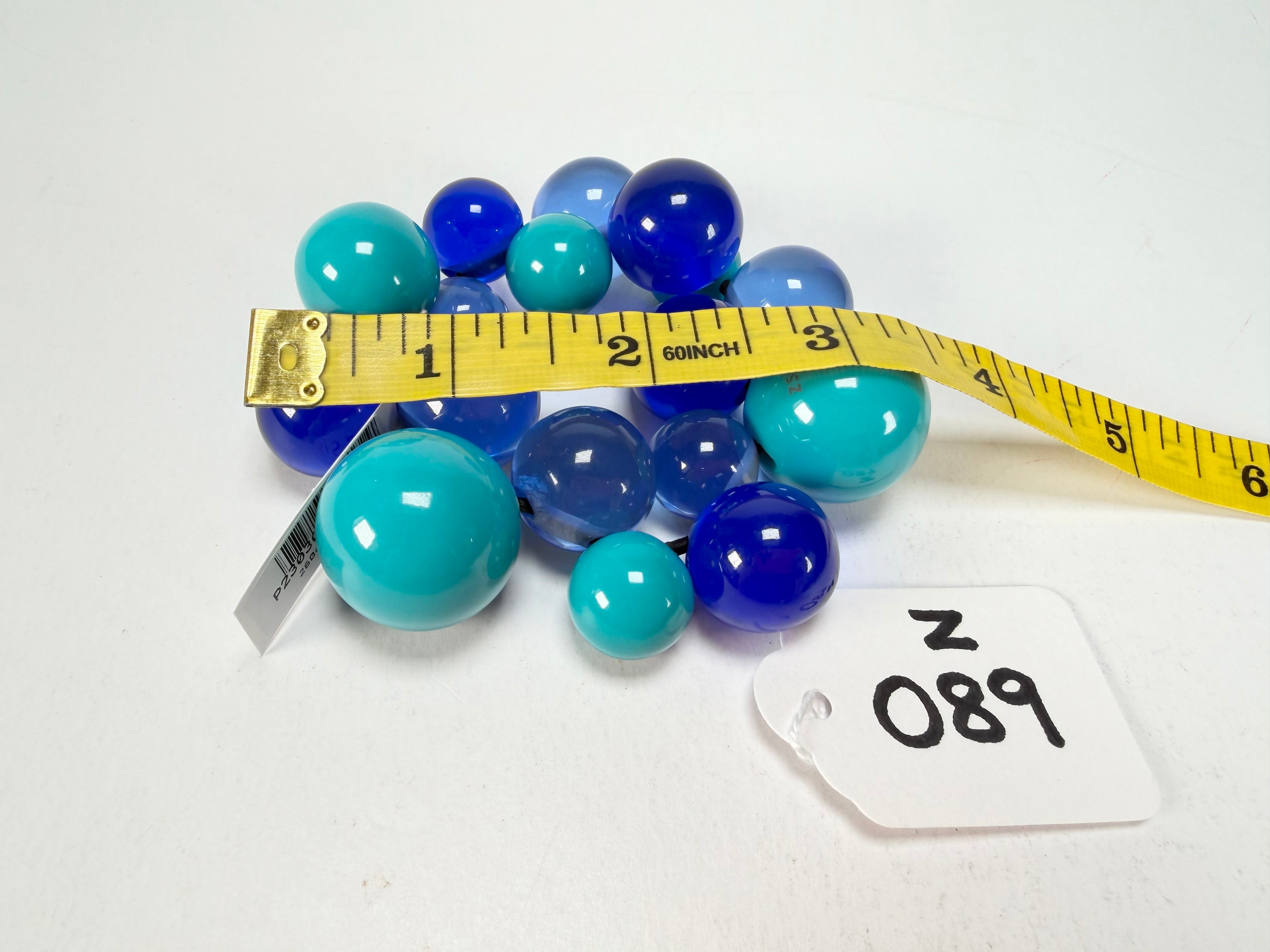 Zsiska - Baubles Blue & Turquoise Large Resin Bracelet ( P230301BAU1Q0L )