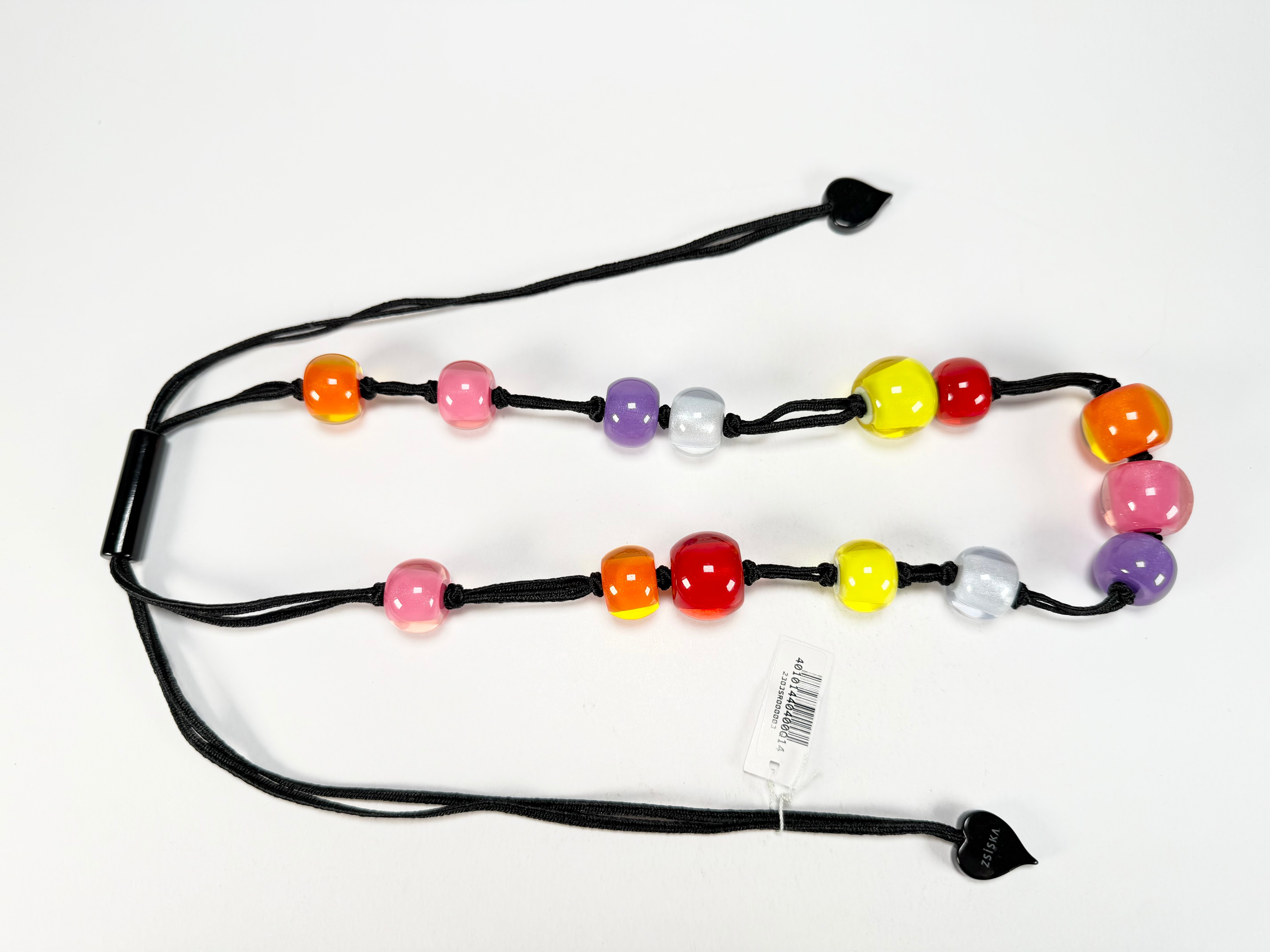 Zsiska - Colourful Beads 14 Medium Bead Spectrum Resin Necklace ( 40101440400Q14 )