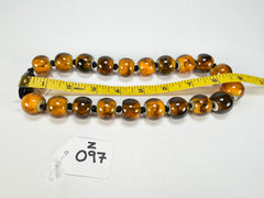 Zsiska - Colourful Beads 20 Bead Marble Tortoiseshell Resin Necklace ( 4010117MTORQ20 )